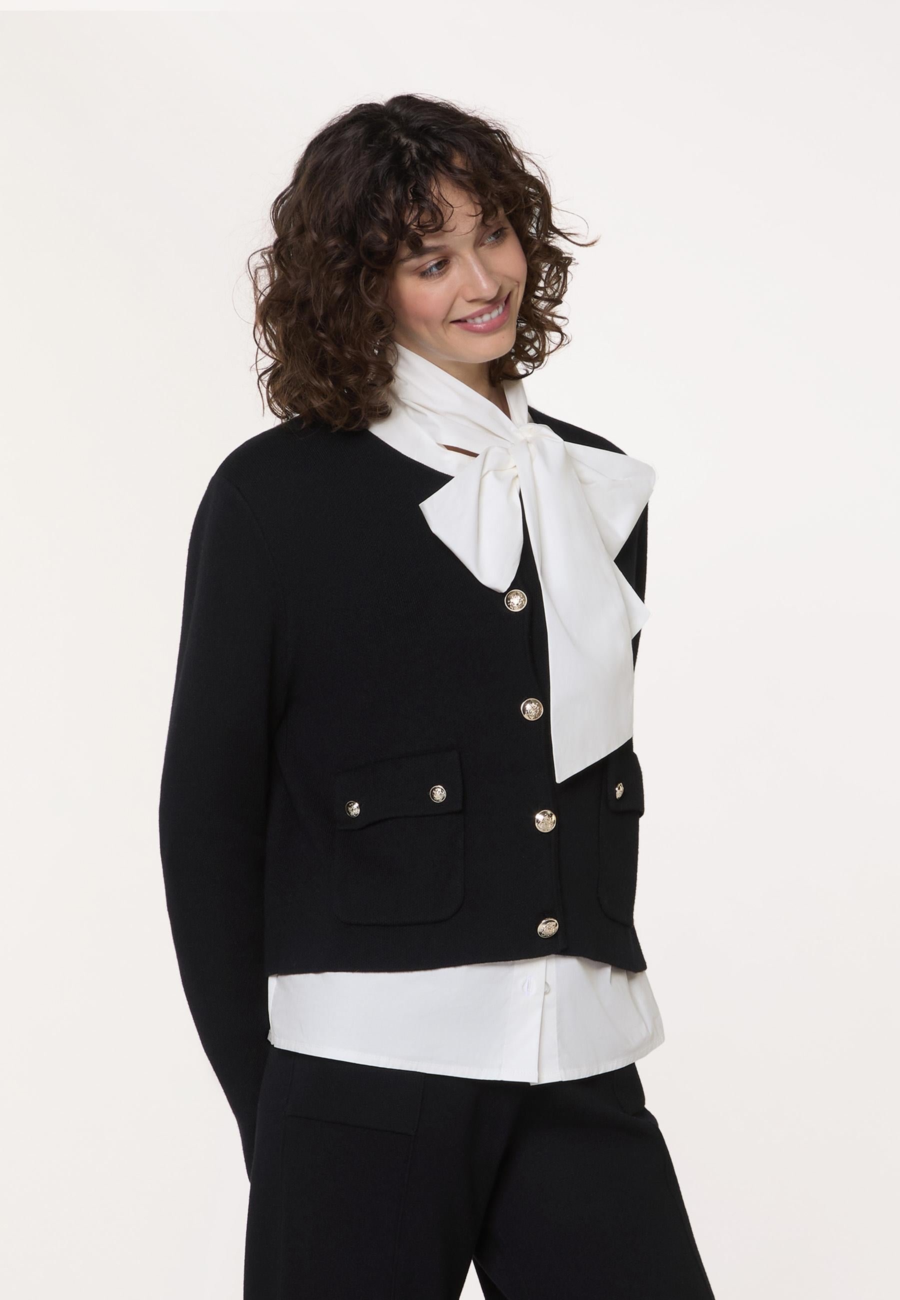 Short double-faced knit jacket RODIER Black