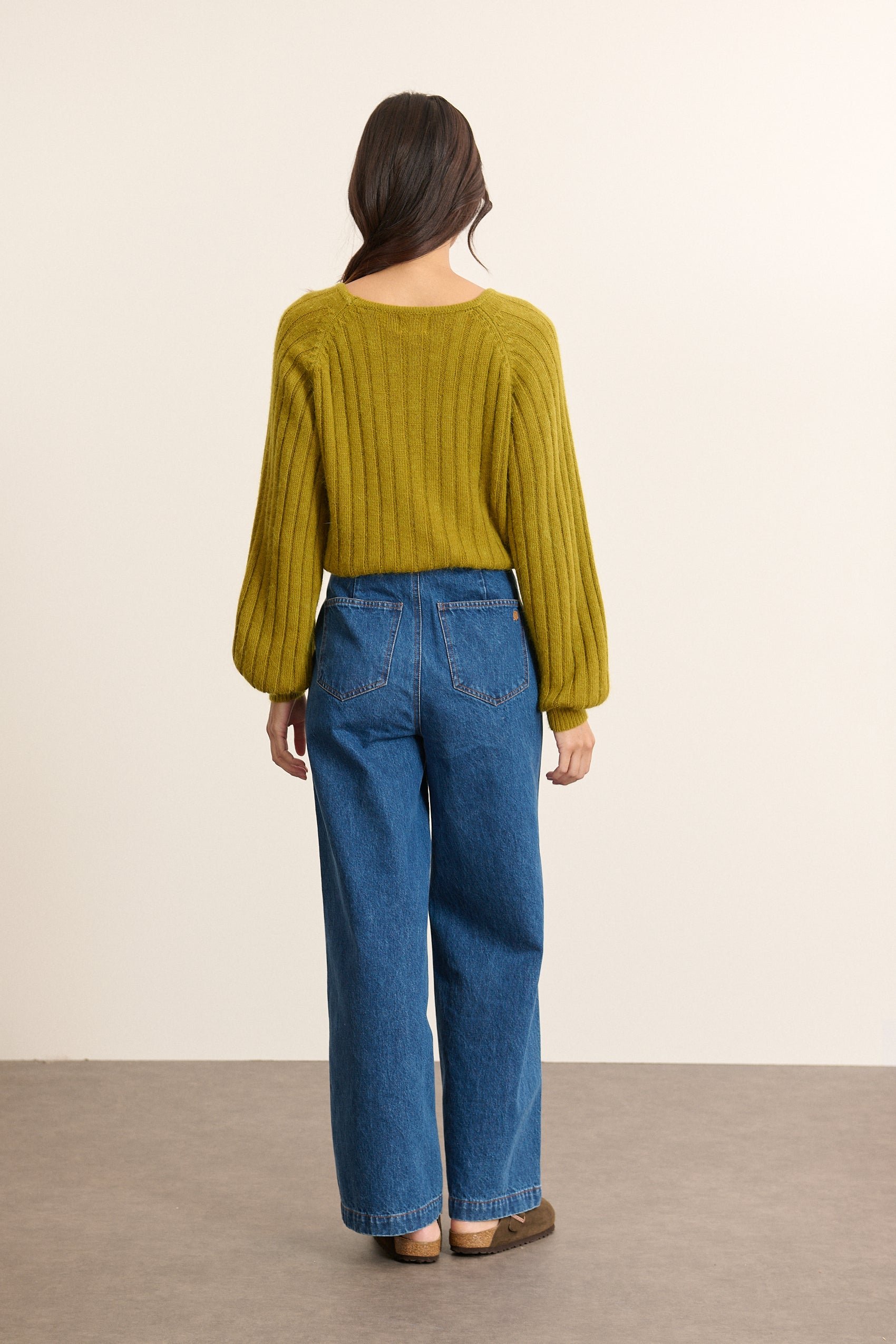 Eco-responsible high-rise wide-leg jeans GARANCE PARIS Blue