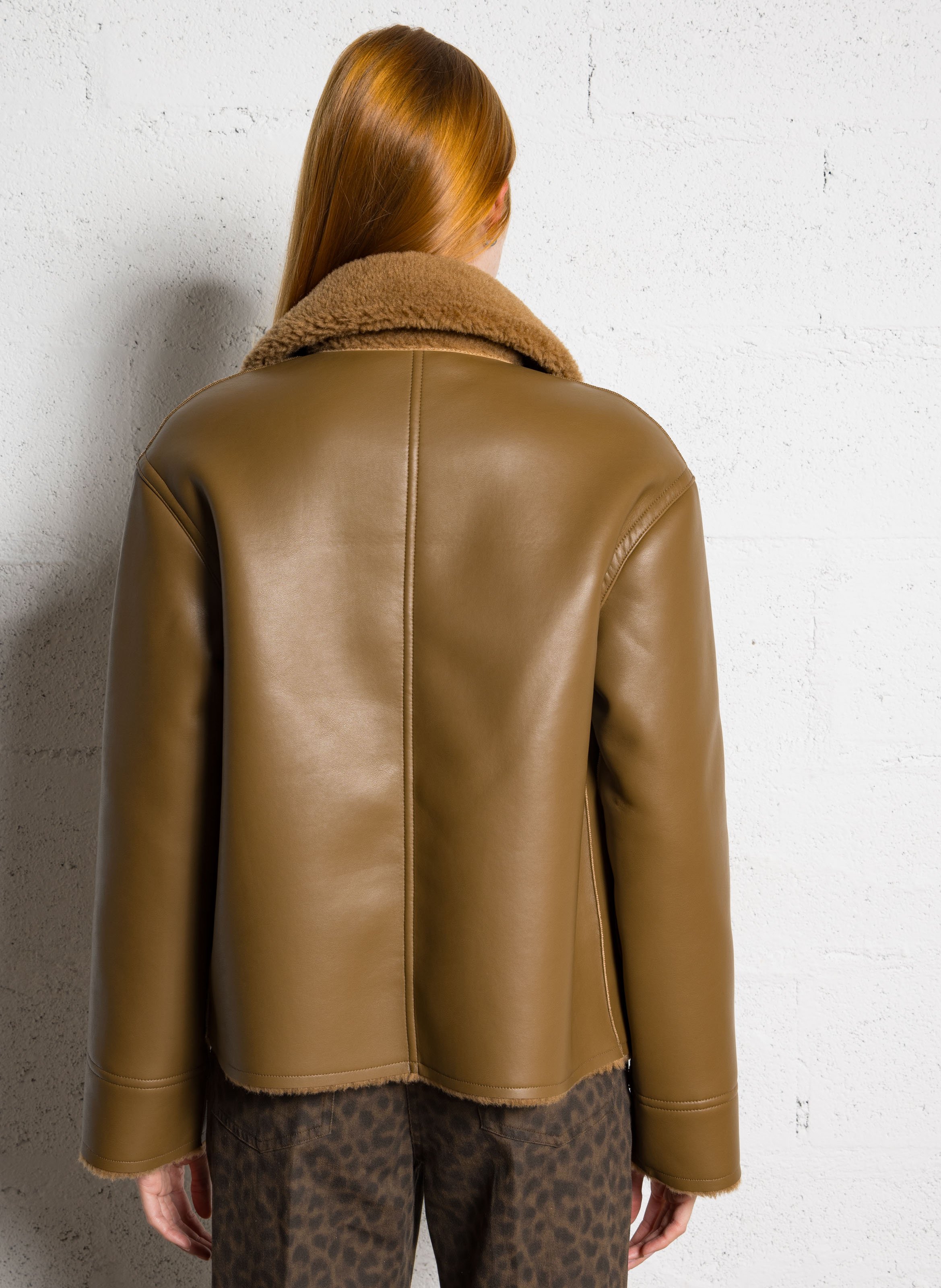 Manteau oversize en bouclettes HOD PARIS Marron