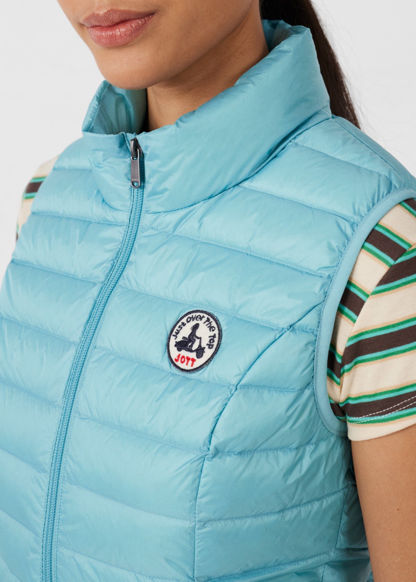 Sleeveless lightweight down vest seda JOTT Blue