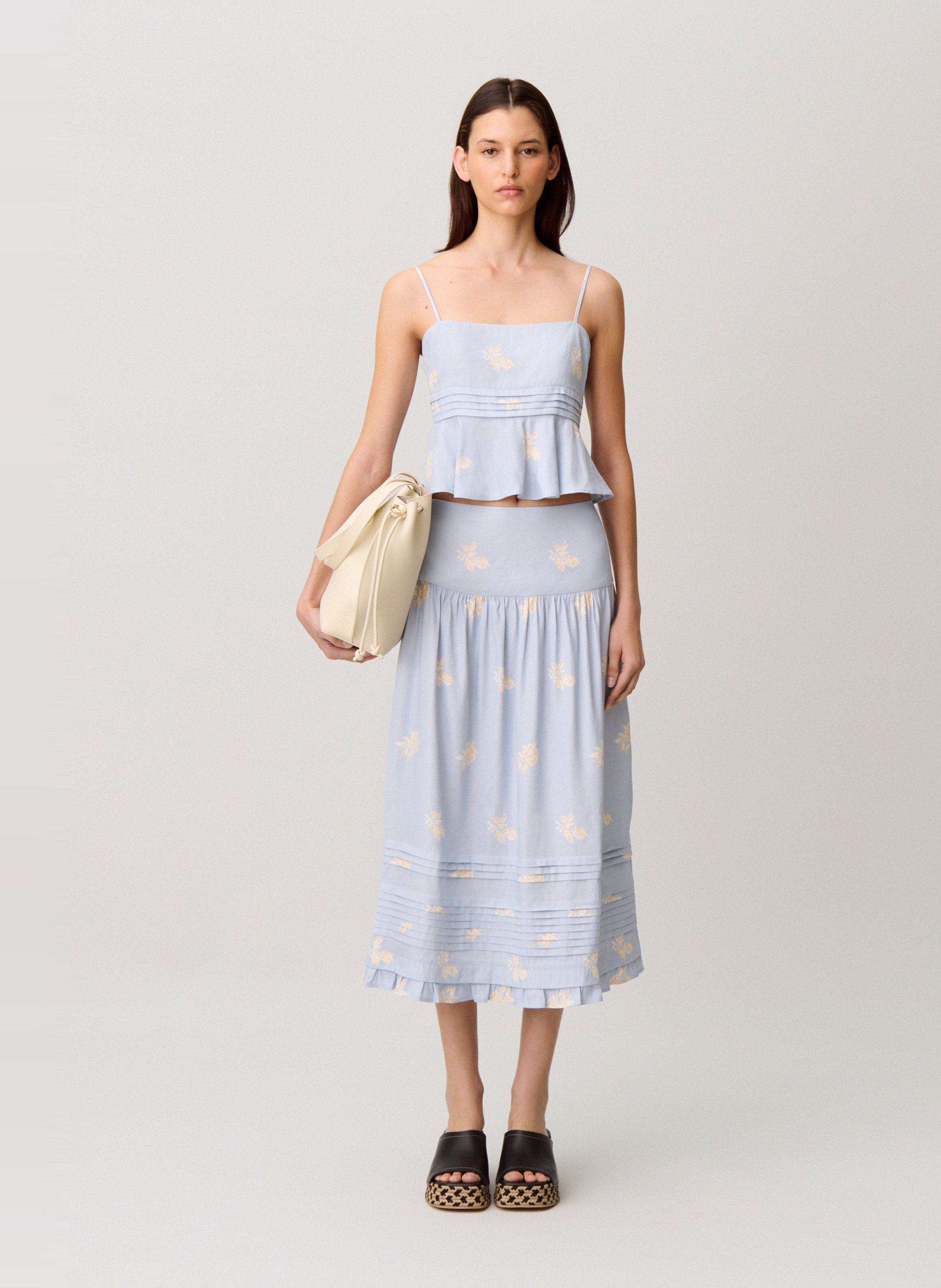 Jupe midi imprimée CLAUDIE PIERLOT Multicolore