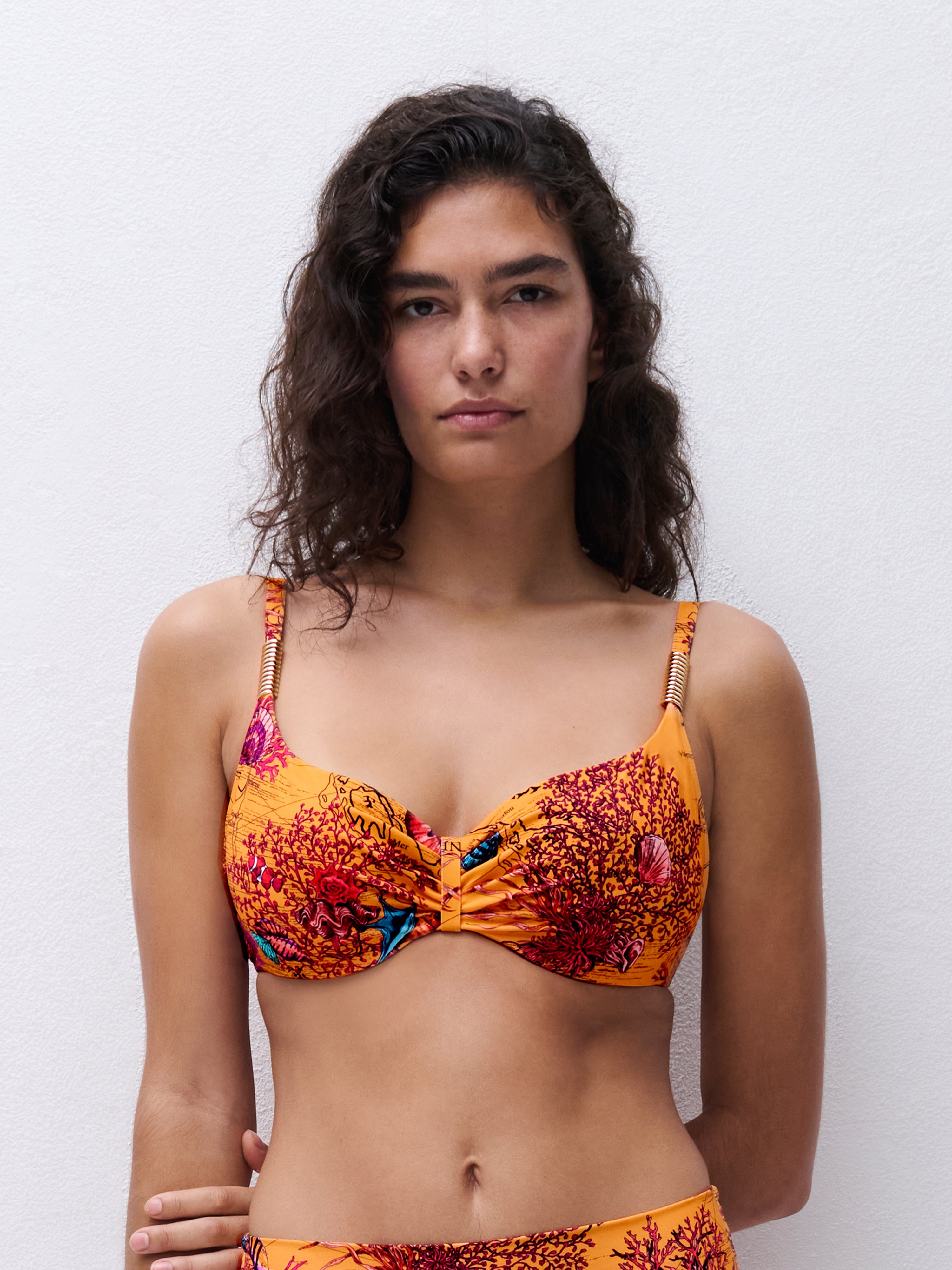 Underwired balconette bikini top CHANTELLE