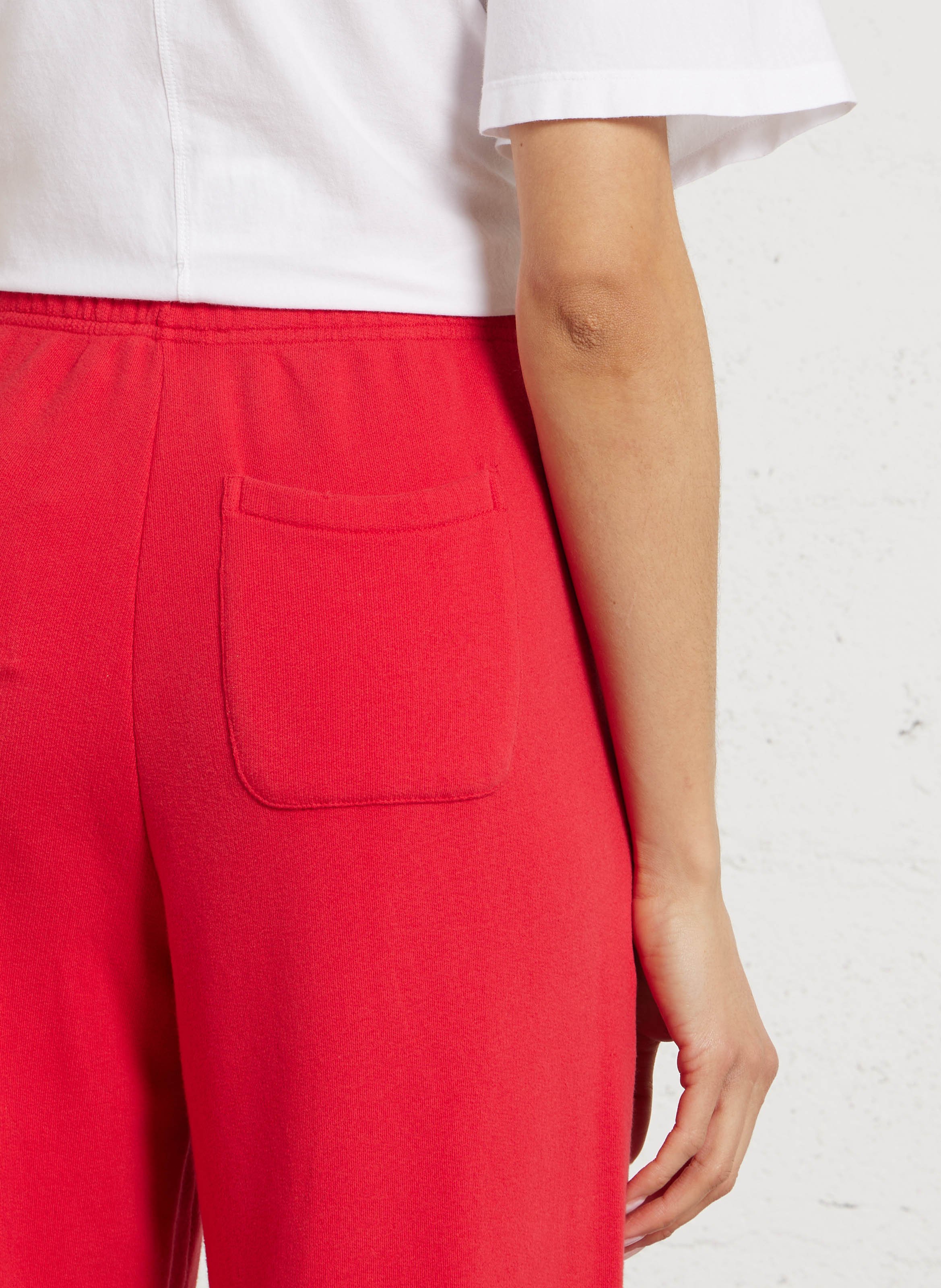 Jogging ample en coton mélangé AMERICAN VINTAGE Rouge