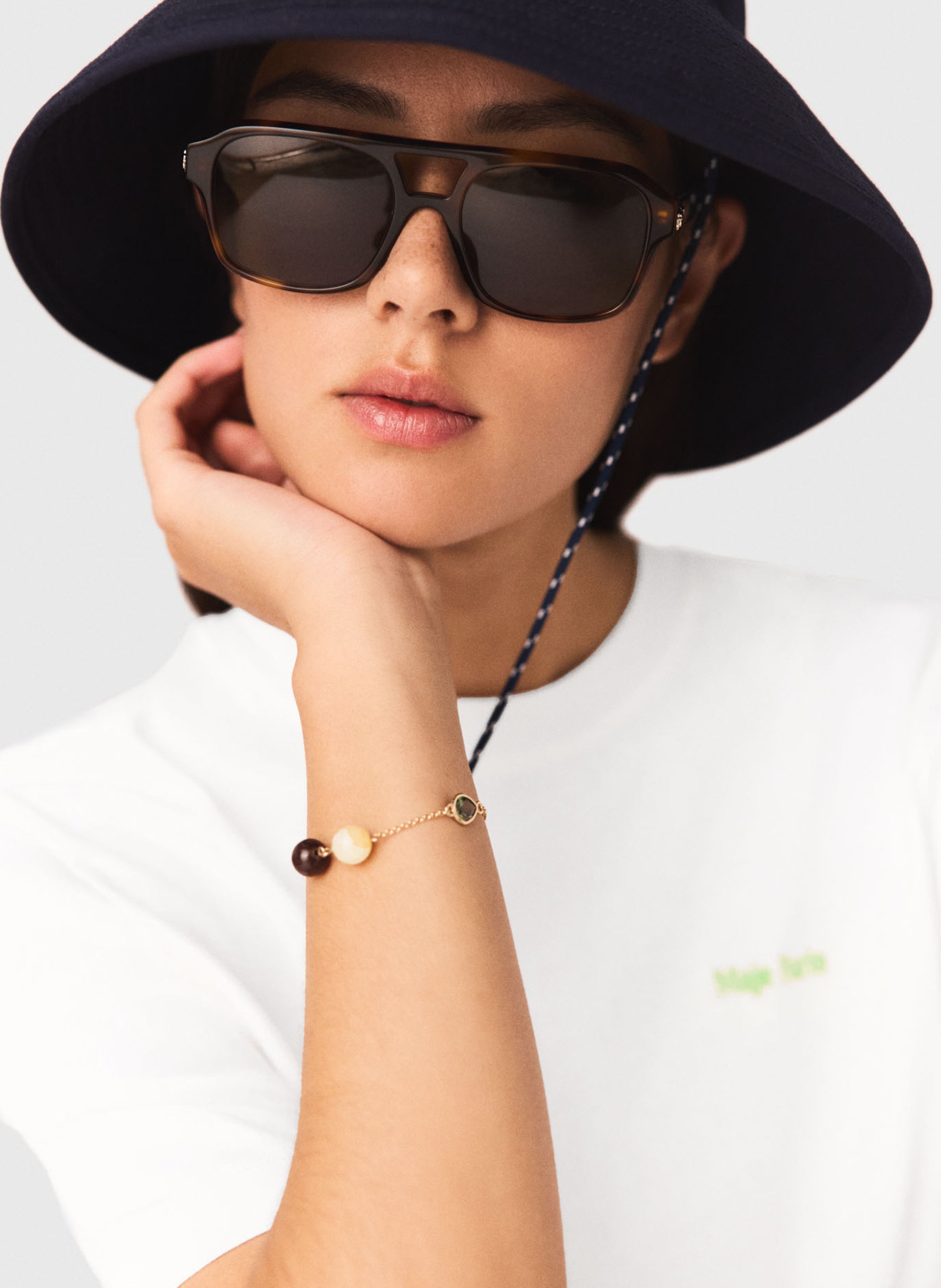 Atlantide brass bracelet MAJE Golden