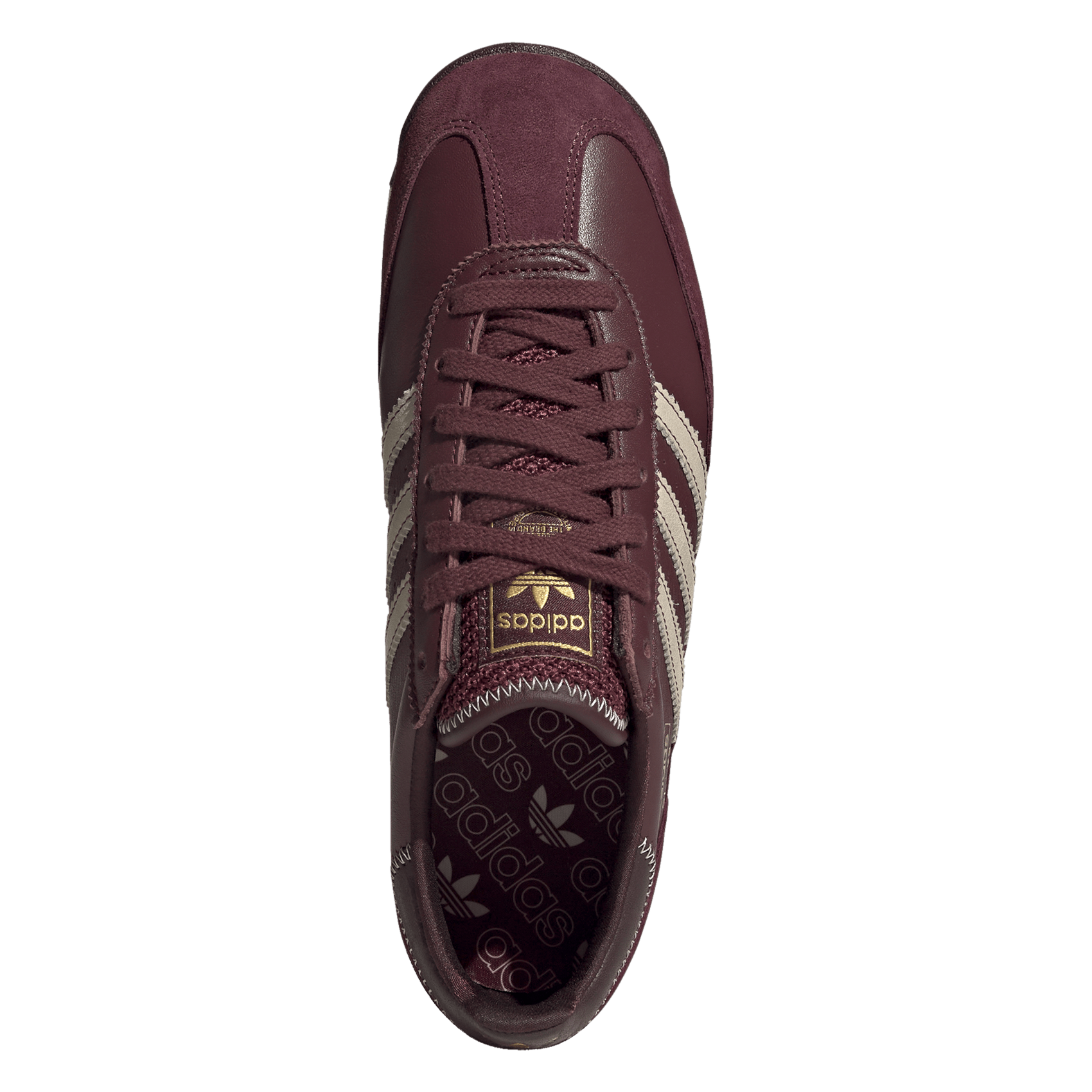 Niedrige Ledersneaker ADIDAS Rot