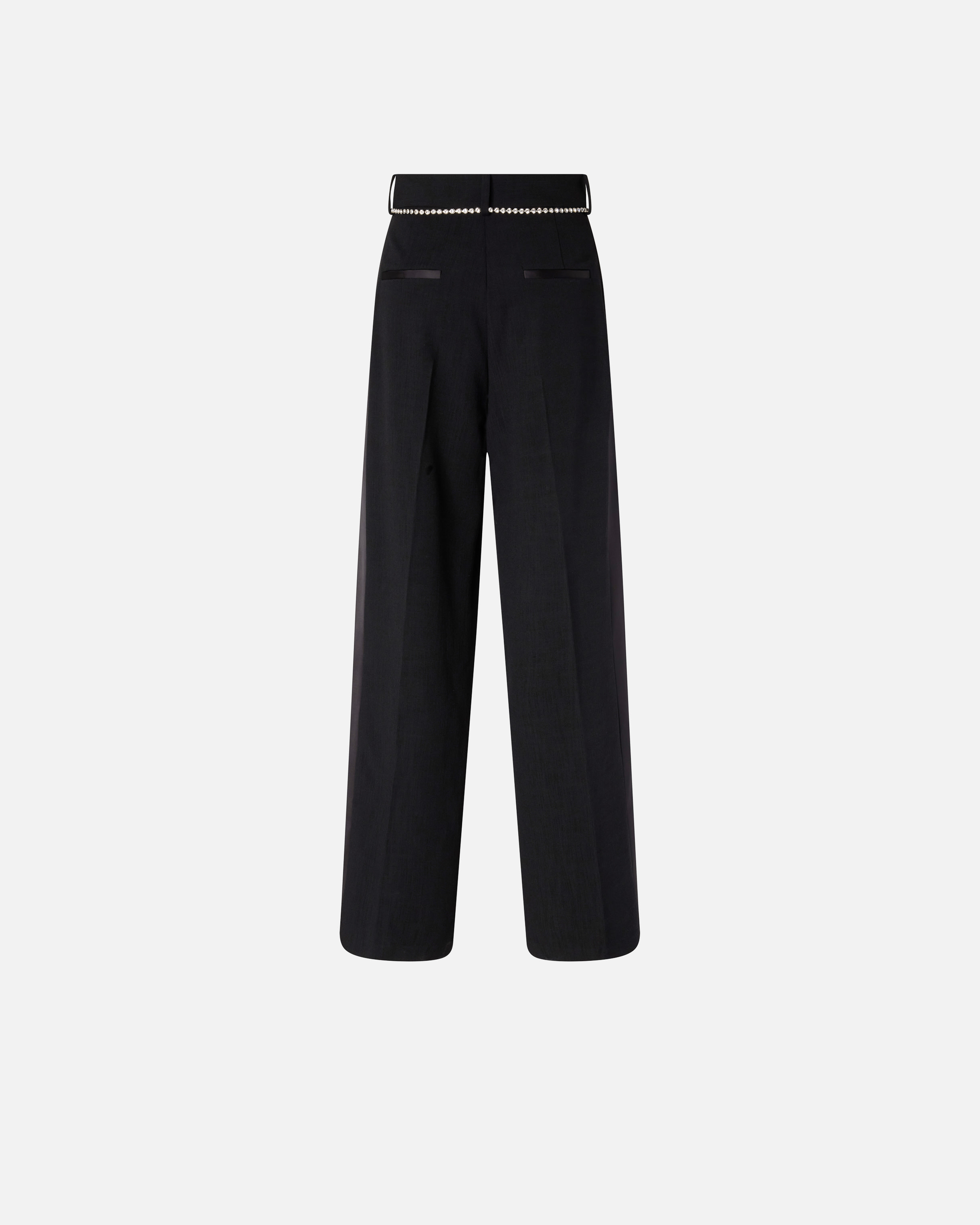 Pantalon à ceinture bijou PINKO Noir