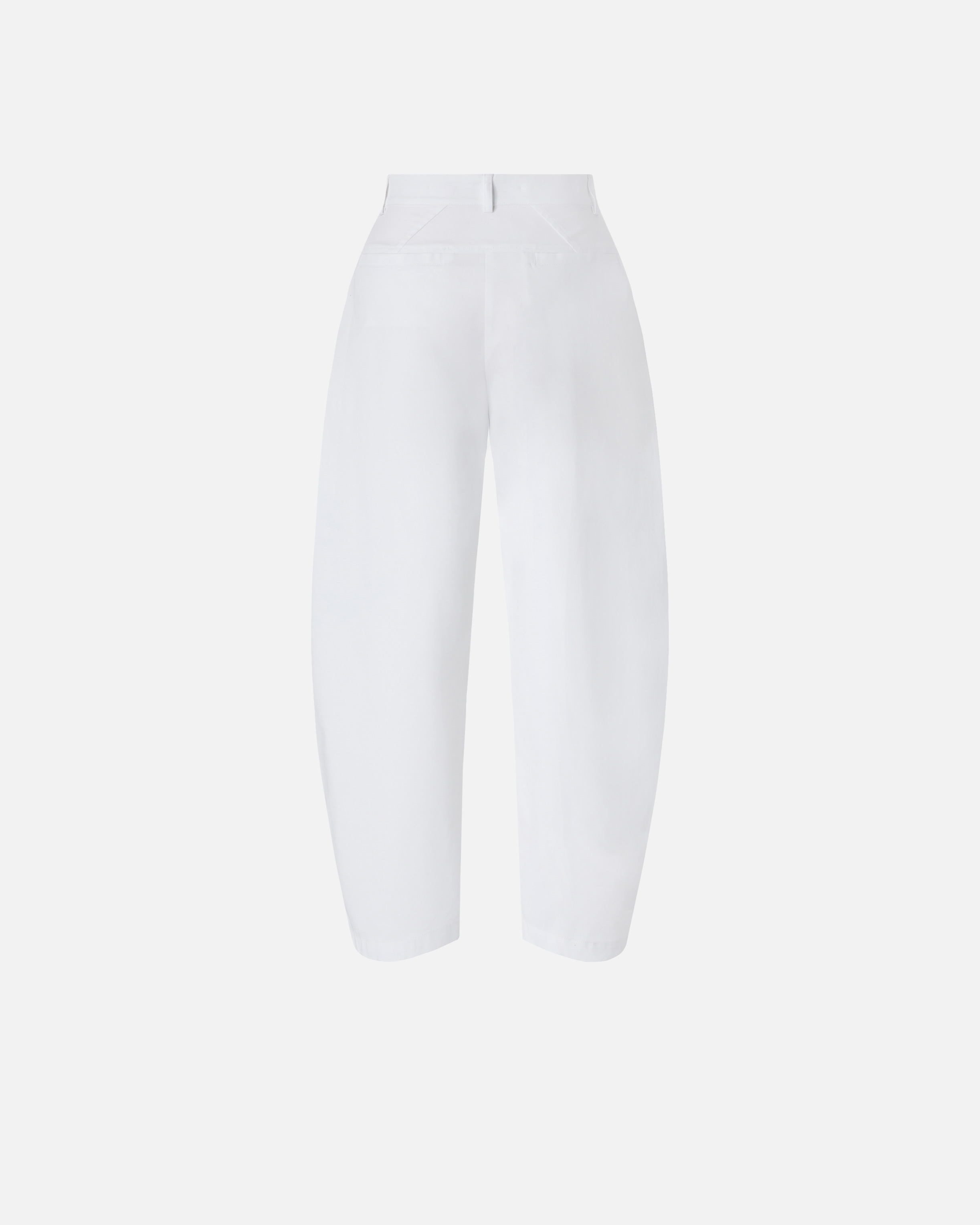Pantalon barrel en coton stretch PINKO Blanc
