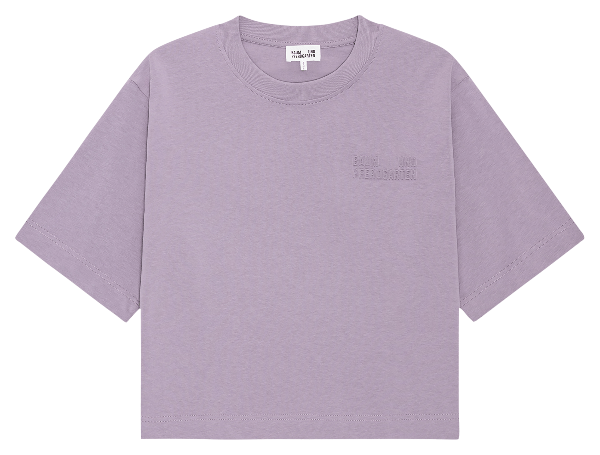 Tee-shirt oversize col rond en coton bio BAUM UND PFERDGARTEN Violet