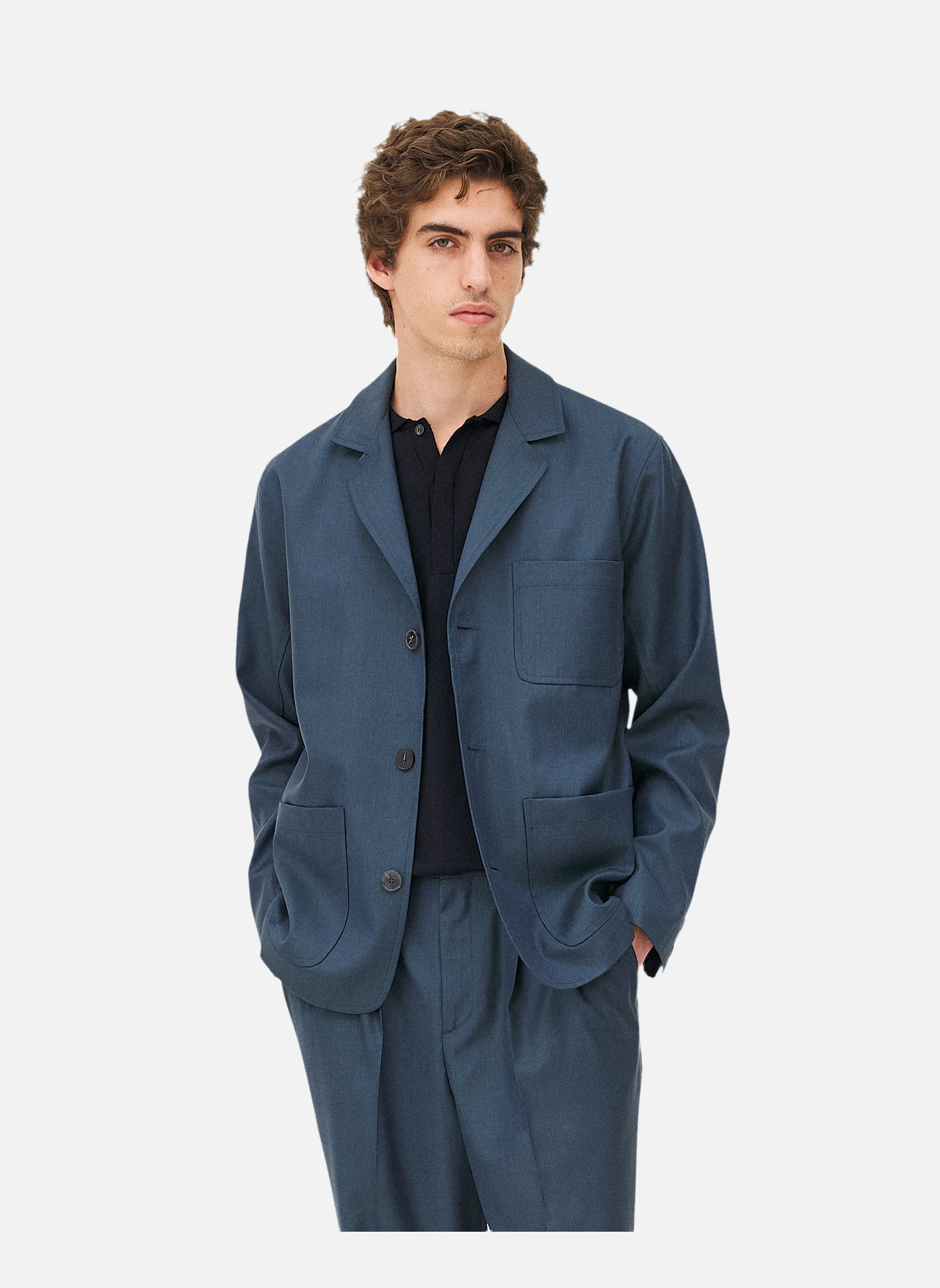 Casual blazer Nairo Deep Lagoon Noyoco Blue