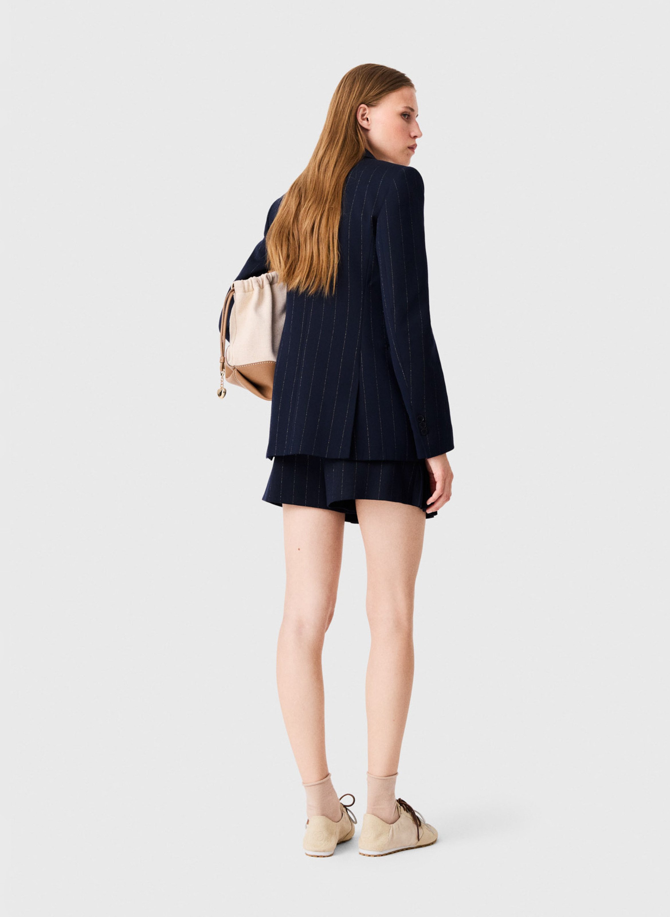 Veste de tailleur cintrée MAJE Bleu