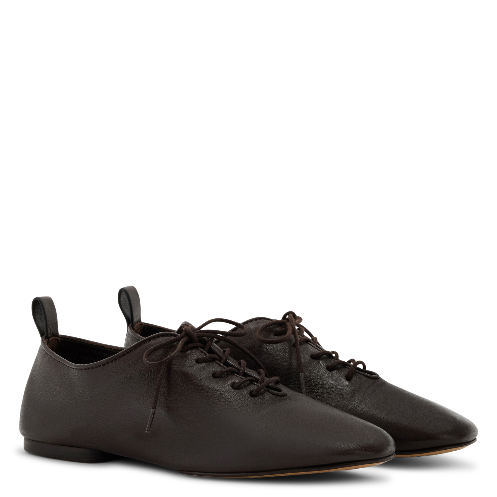 Lederschn&uuml;rschuhe SOEUR Braun