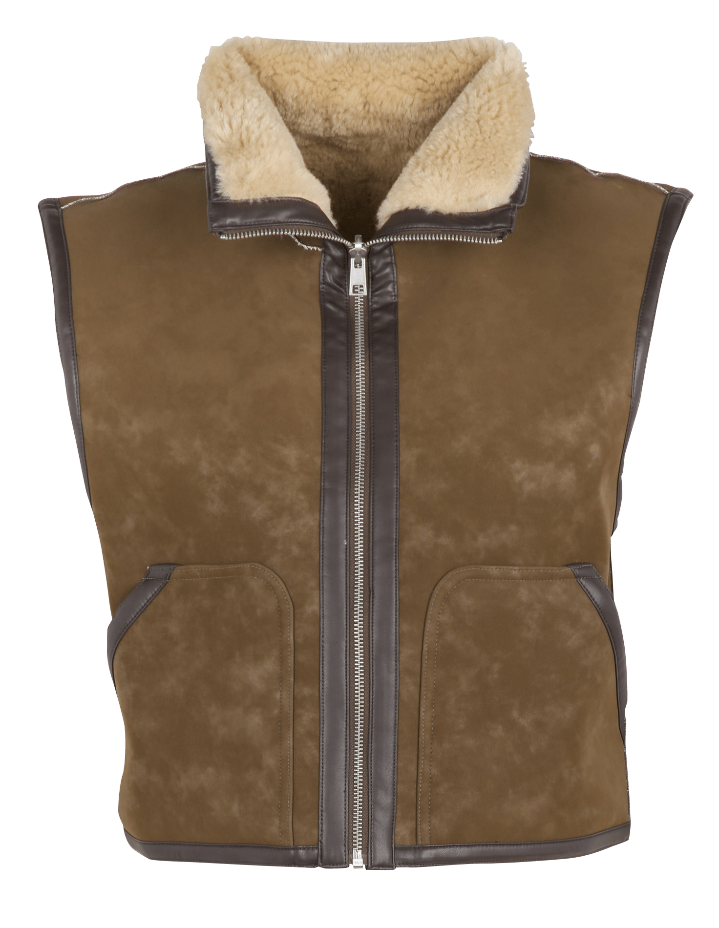 High-neck jacket BELLEROSE Khaki