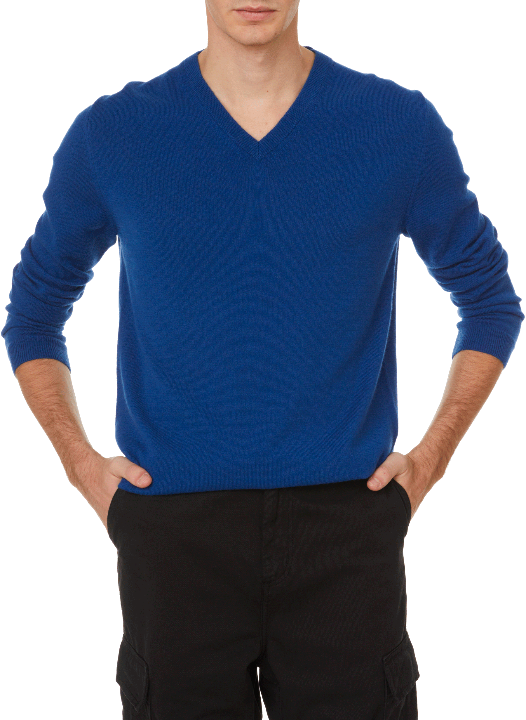Pull en cachemire AU PRINTEMPS PARIS Bleu