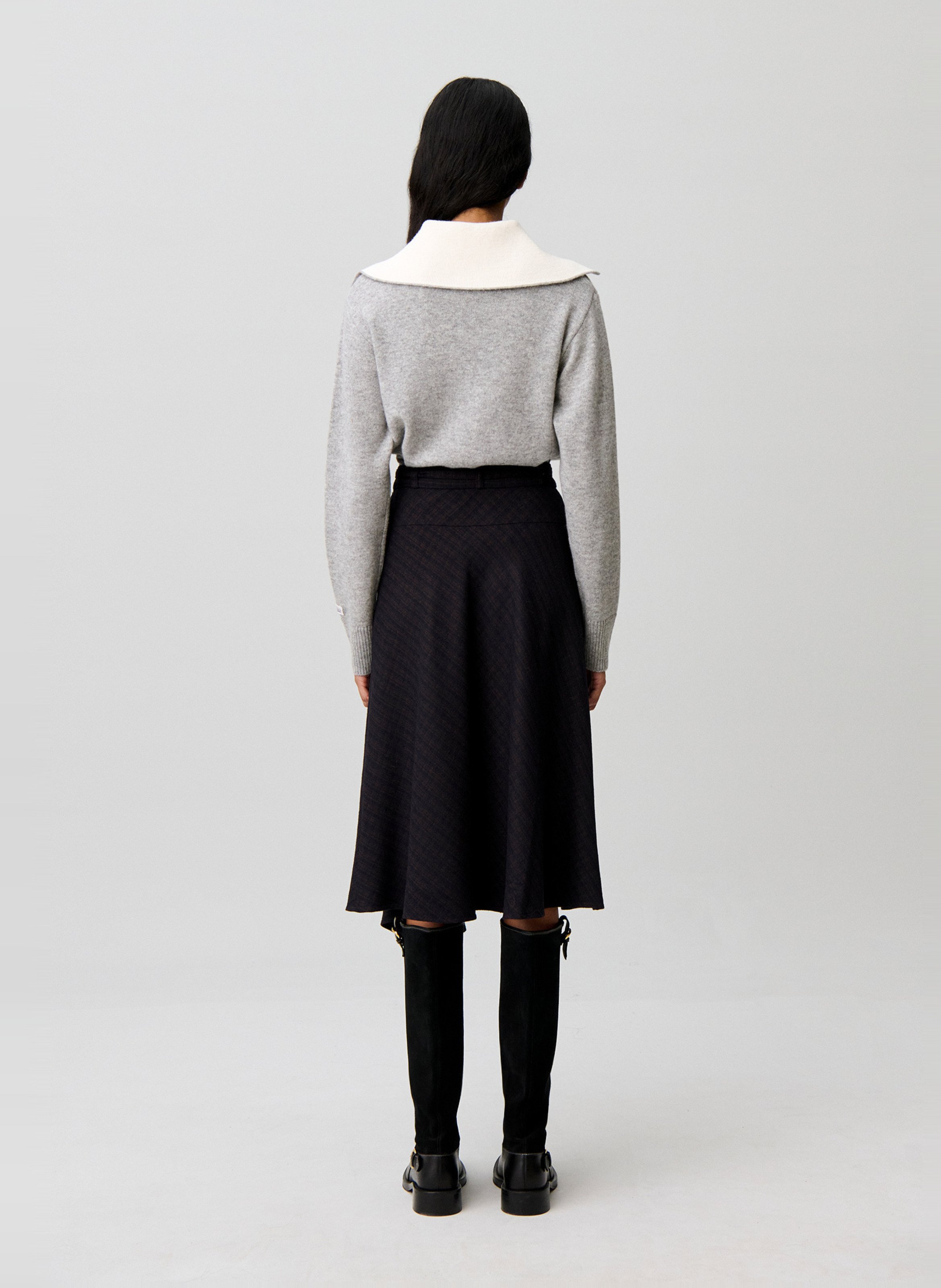 Ausgestellter Midirock mit Print CLAUDIE PIERLOT Mehrfarbig