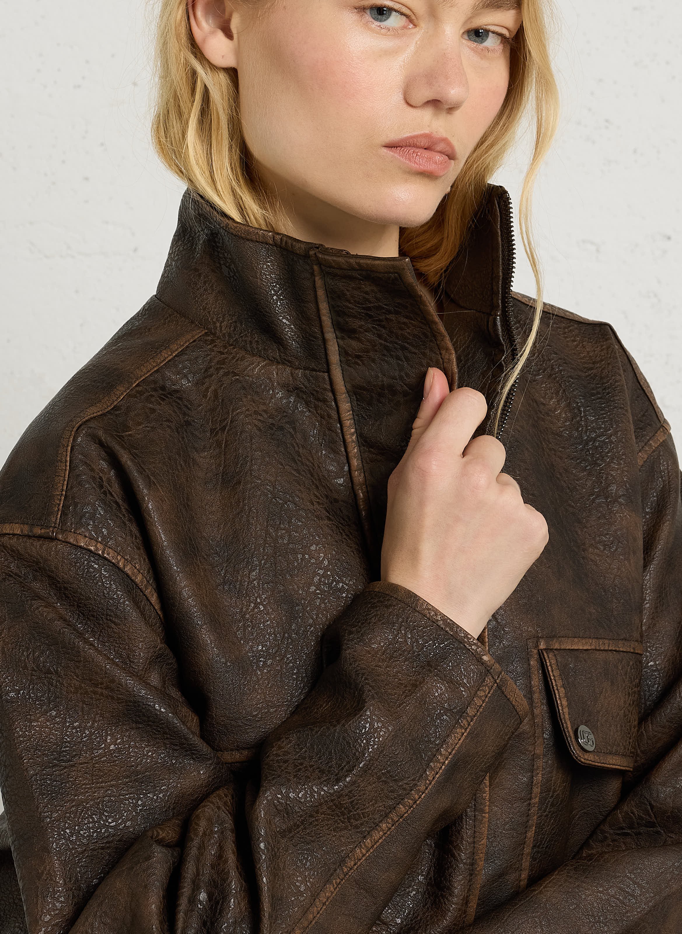 Brownie jacket LE TEMPS DES CERISES Brown