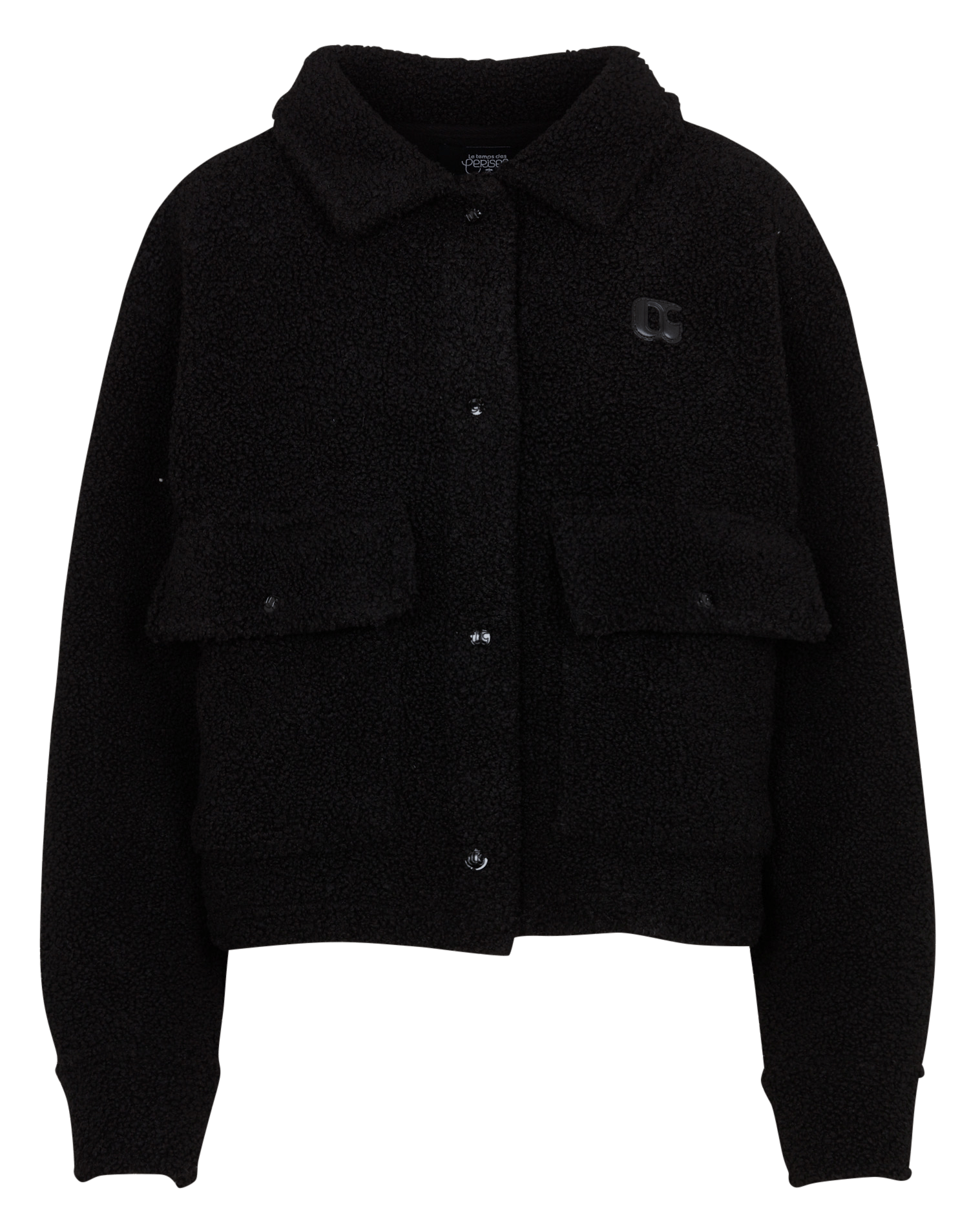 Veste droite col classique effet sherpa LE TEMPS DES CERISES