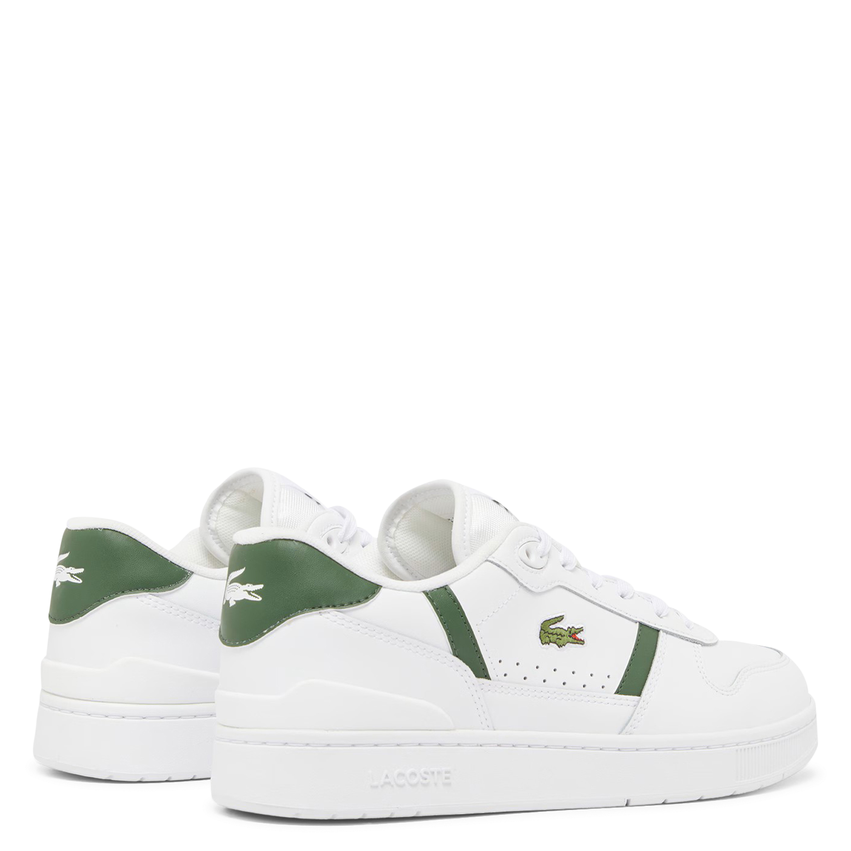 Lage, leren sneakers LACOSTE Wit