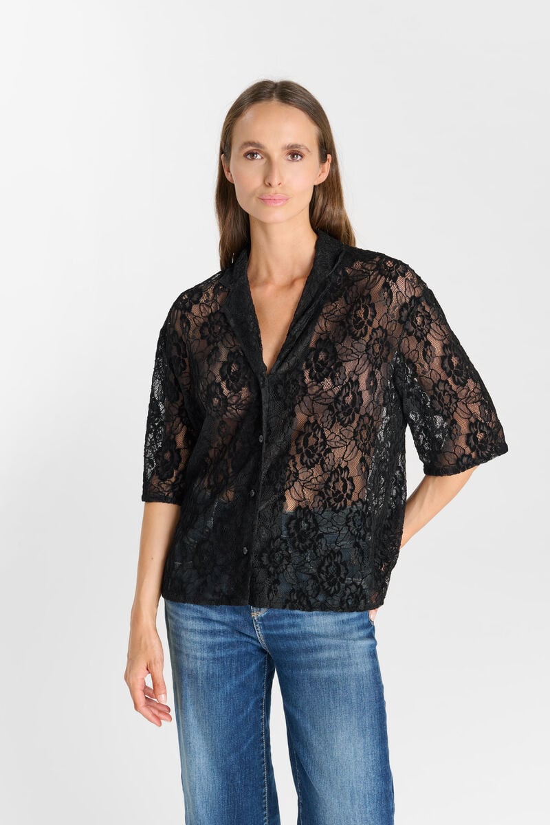 Buttoned shirt LE TEMPS DES CERISES Black