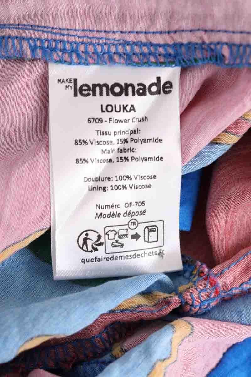 Mini skirt MAKE MY LEMONADE - Seconde Main Blue