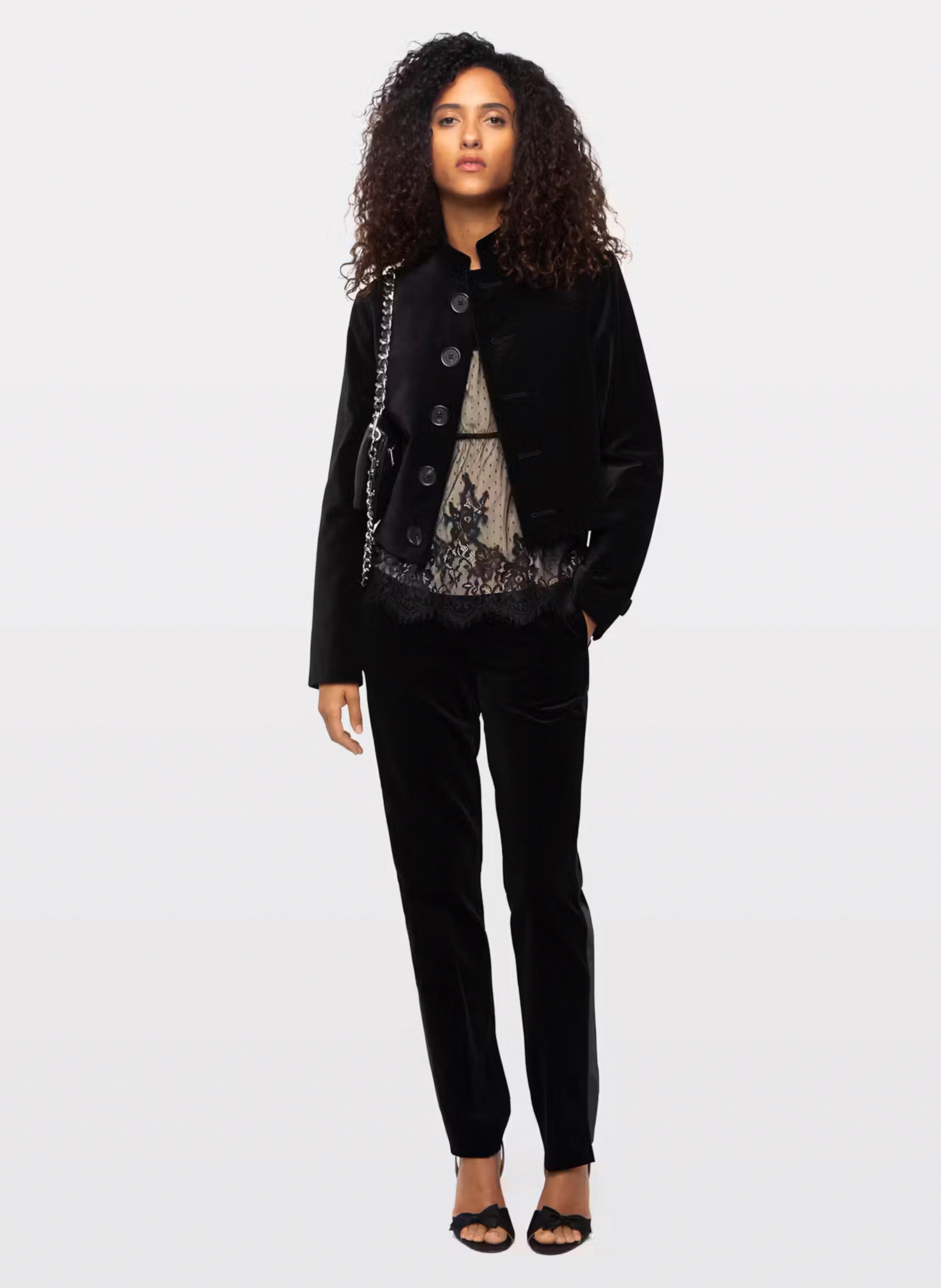 Baumwolljacke mit Stehkragen ZADIG&VOLTAIRE Schwarz