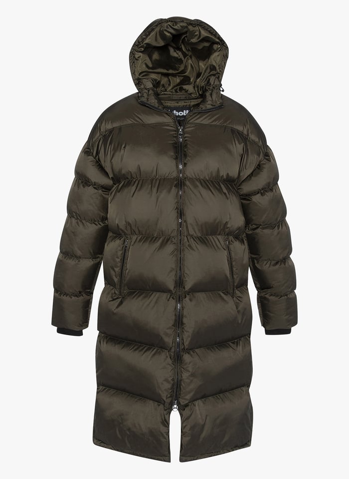Doudoune Longue Capuche 2190max Kaki Schott Homme Place des