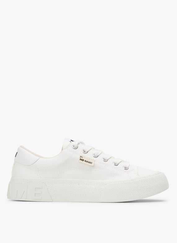 Basket Compensee Bi Matiere Reset White No Name Femme QNBCOD04 01 WHITE Place des Tendances