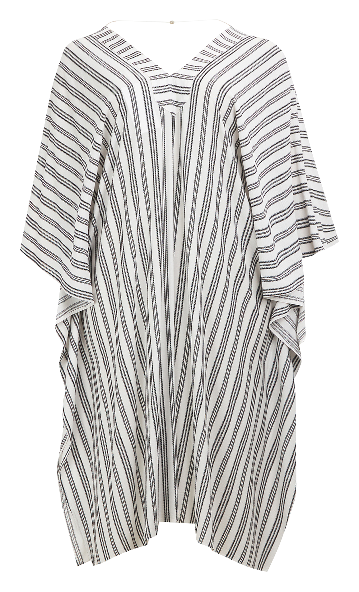 Halflange jurk met V-hals MAT FASHION Veelkleurig