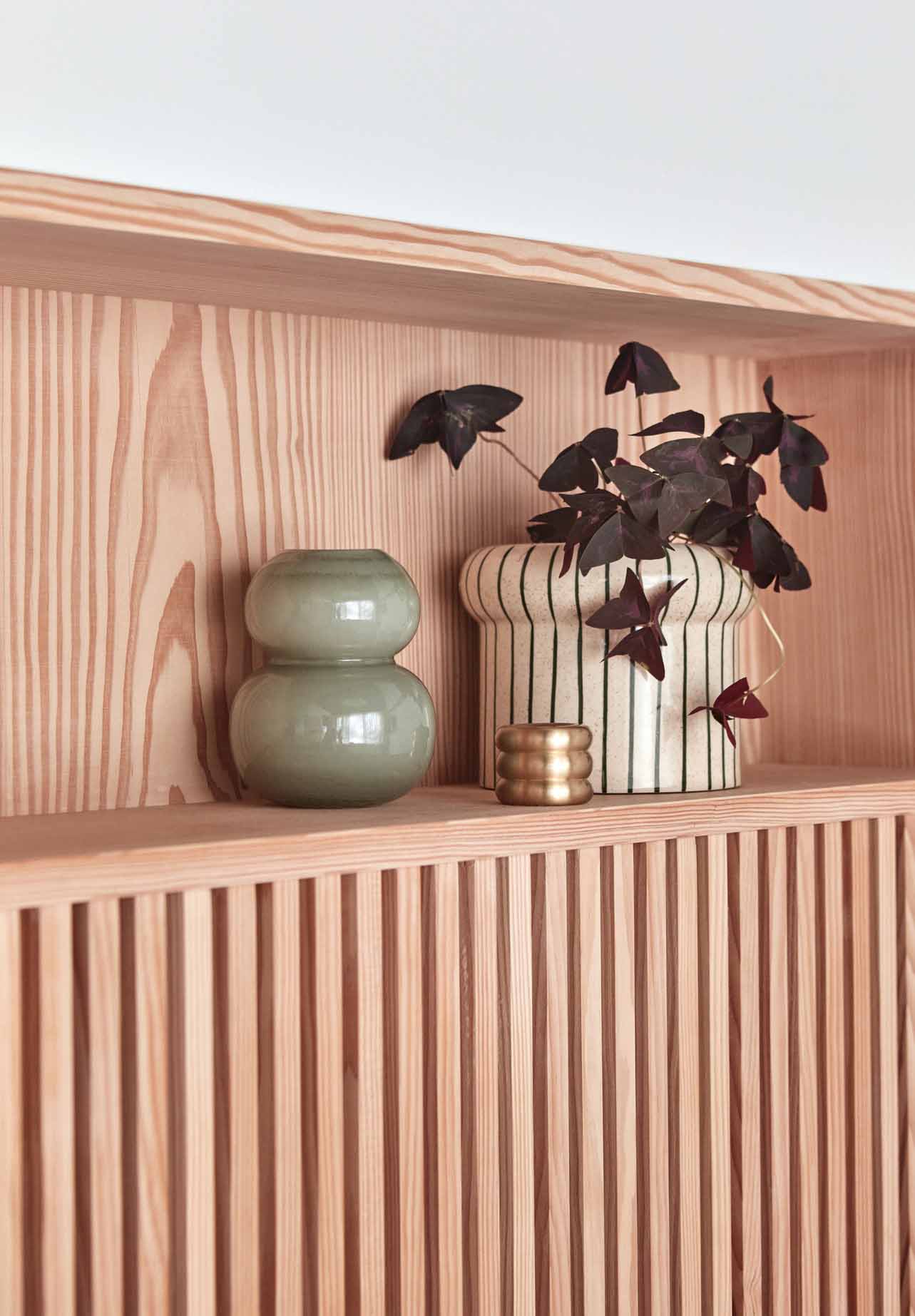 Brass candle holder OYOY LIVING DESIGN Brown