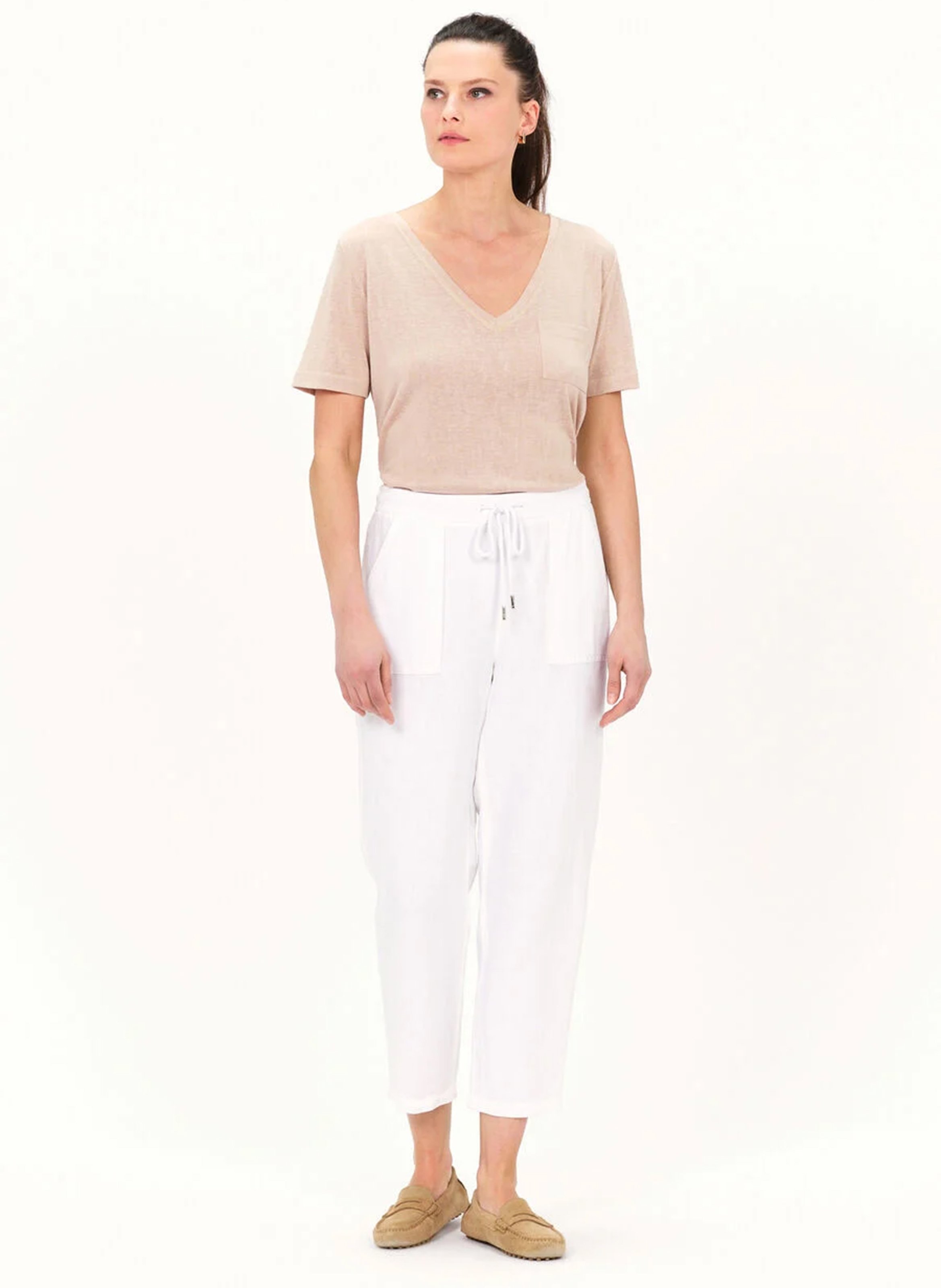 Pantalon droit CAROLL Blanc