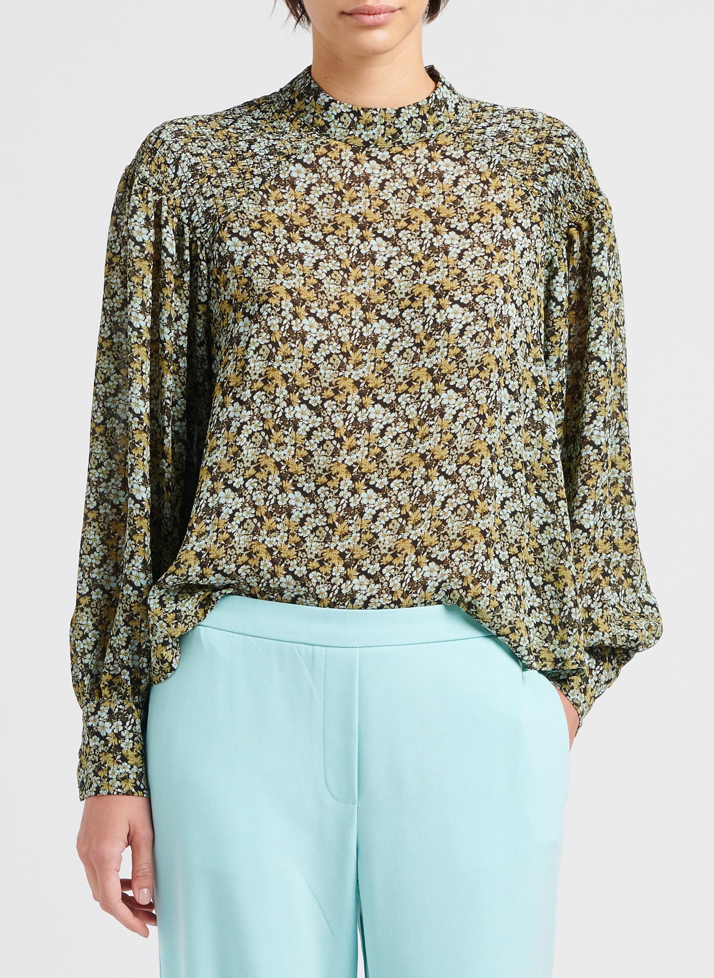 Top col montant MOSS COPENHAGEN Vert