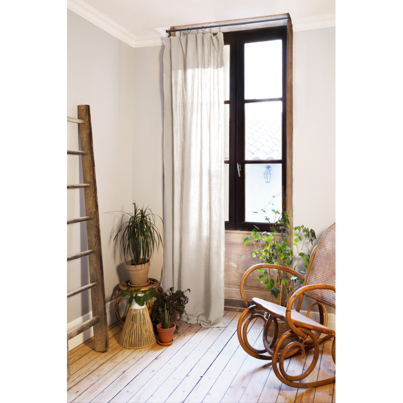Blackout and Thermal Curtains L'EFFET PAPILLON Beige