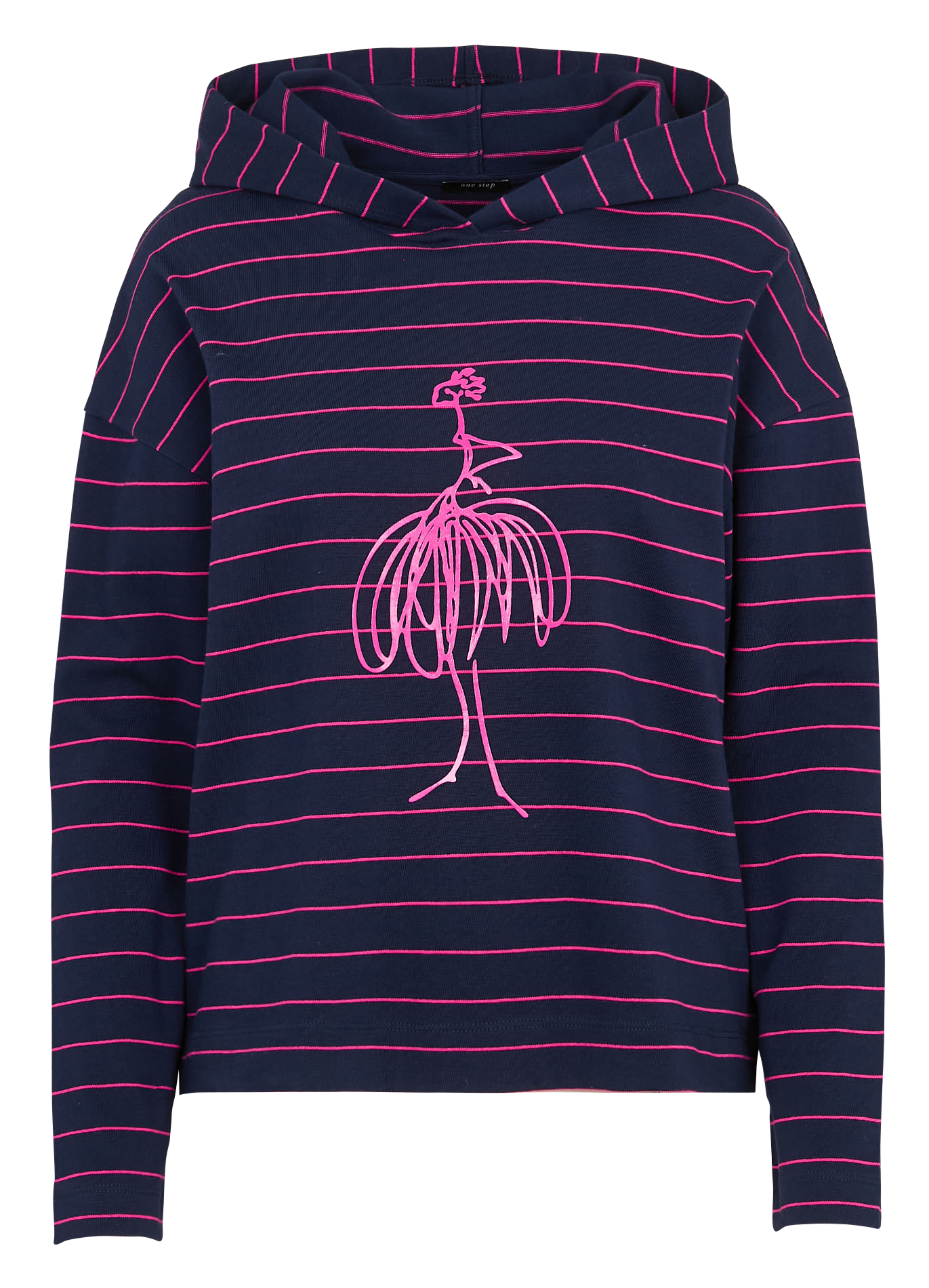 Sweat droit à rayures ONE STEP Bleu