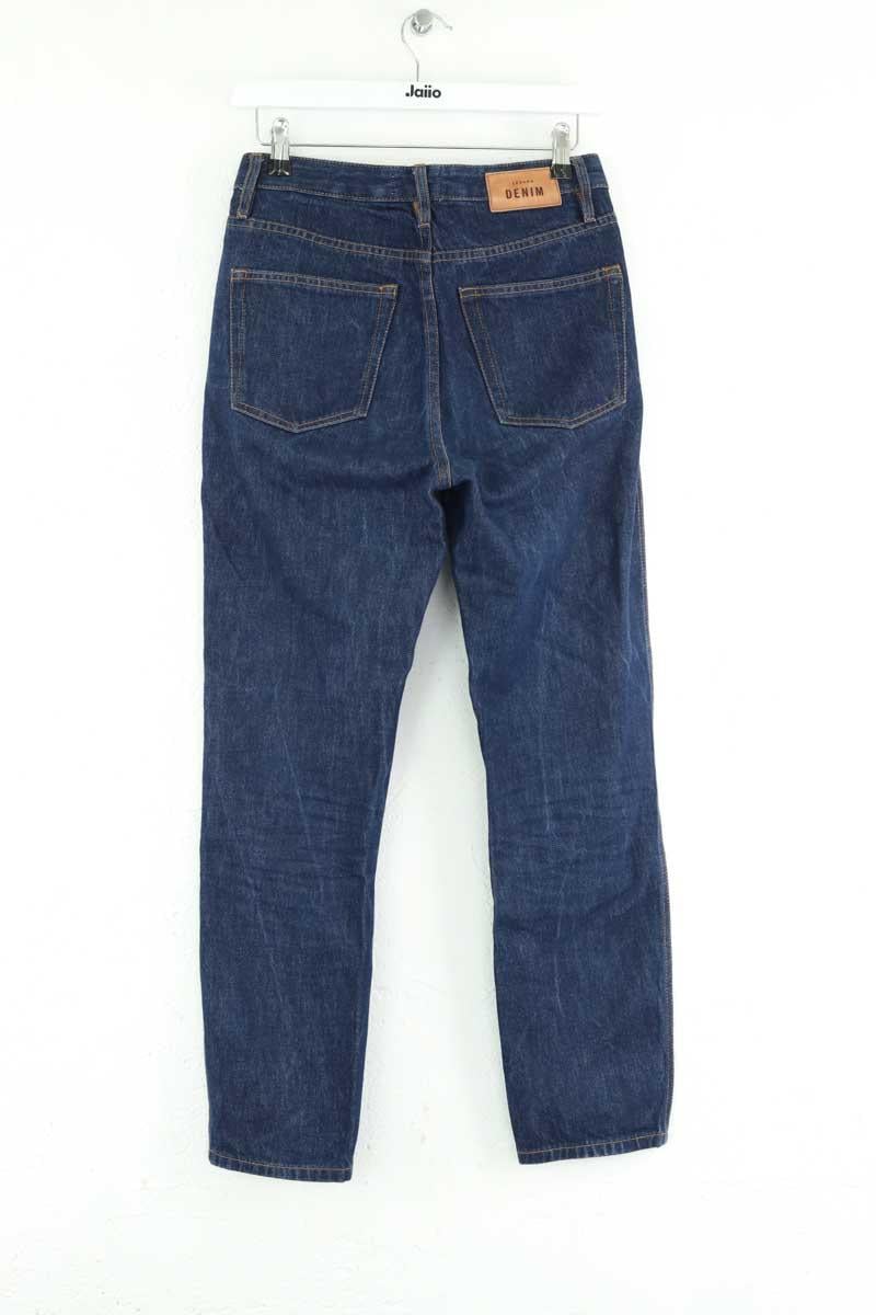 Cotton straight jeans SEZANE - Seconde main Blue