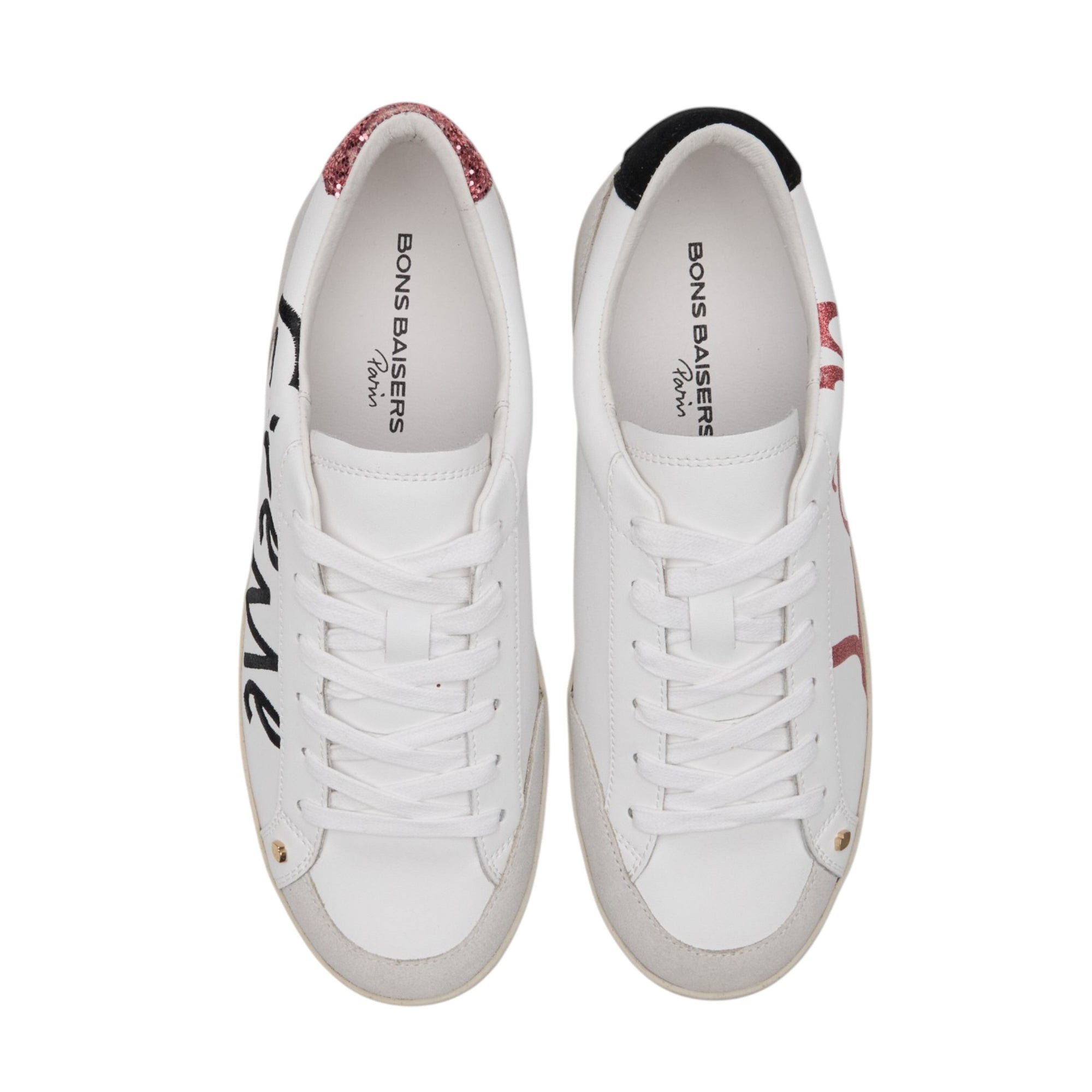 Jimmy leather sneakers BONS BAISERS PARIS White