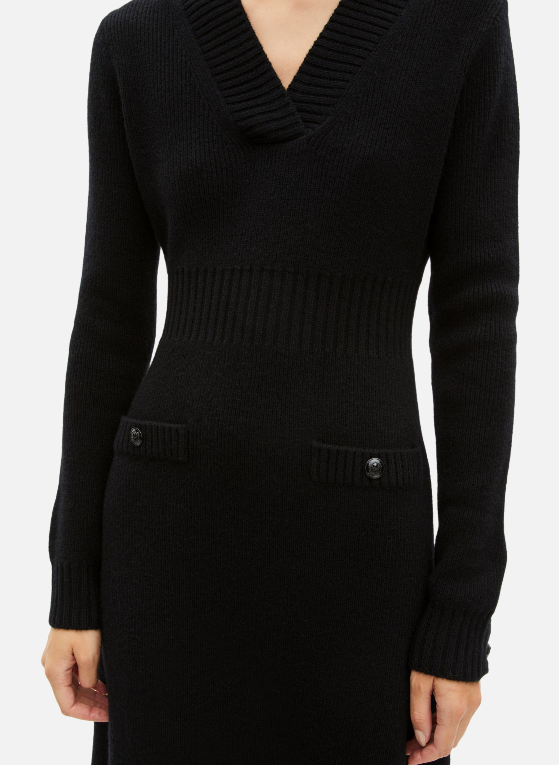 Long wool dress THE KOOPLES Black