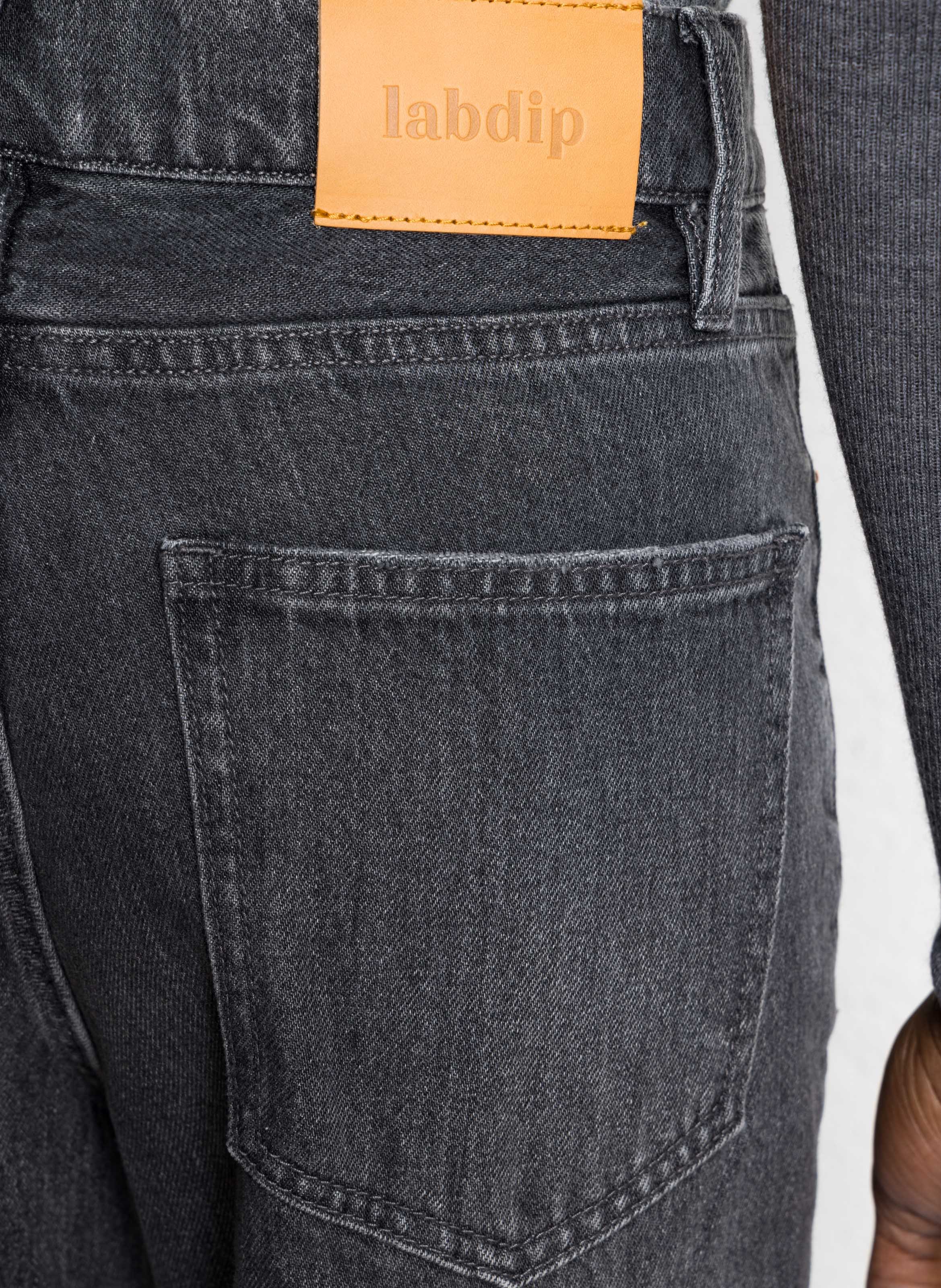 Katoenen jeans met rechte pijp LAB DIP Blauw