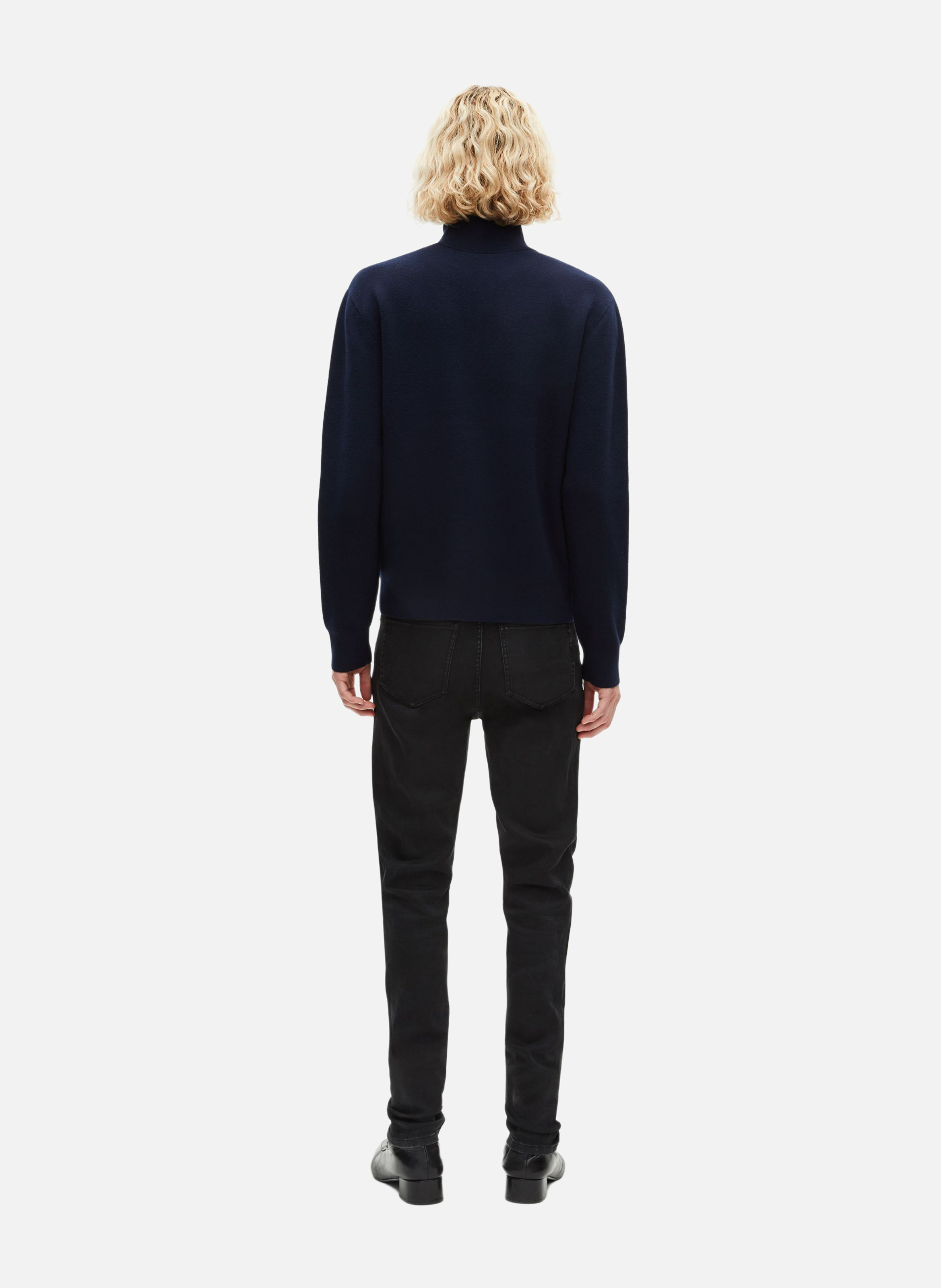Double-sided trucker collar sweater THE KOOPLES Blue