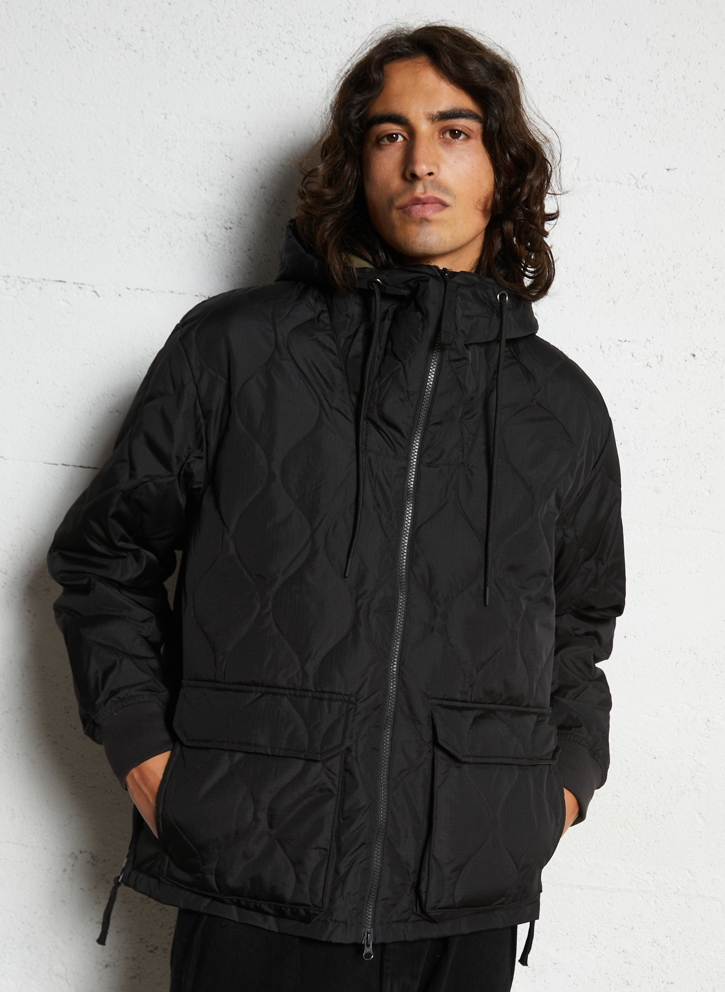 Oversized hoodie met opstaande kraag TAION