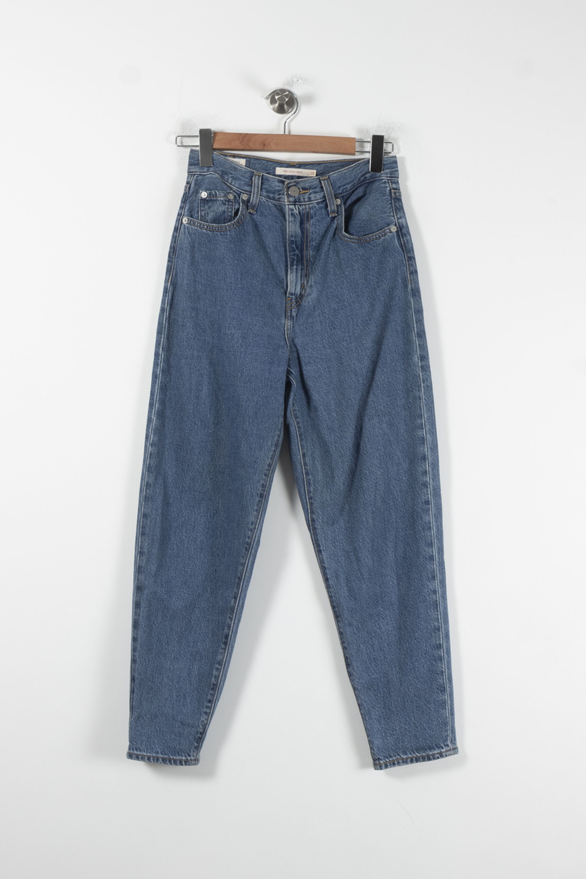 Cropped slim jeans with studs LEVI'S - Seconde main Blue