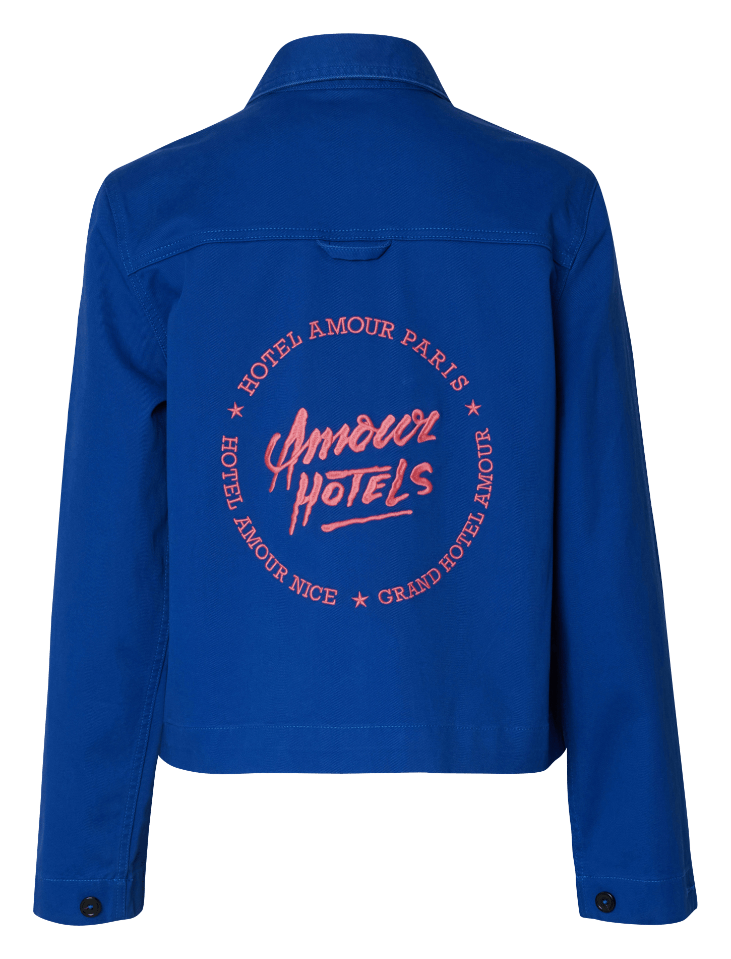 Cotton utility jacket SELECTED Blue