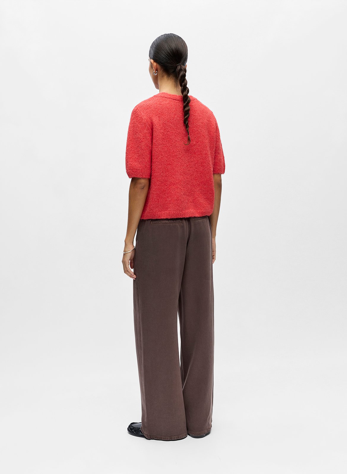 Gilet col v  OBJECT Rouge