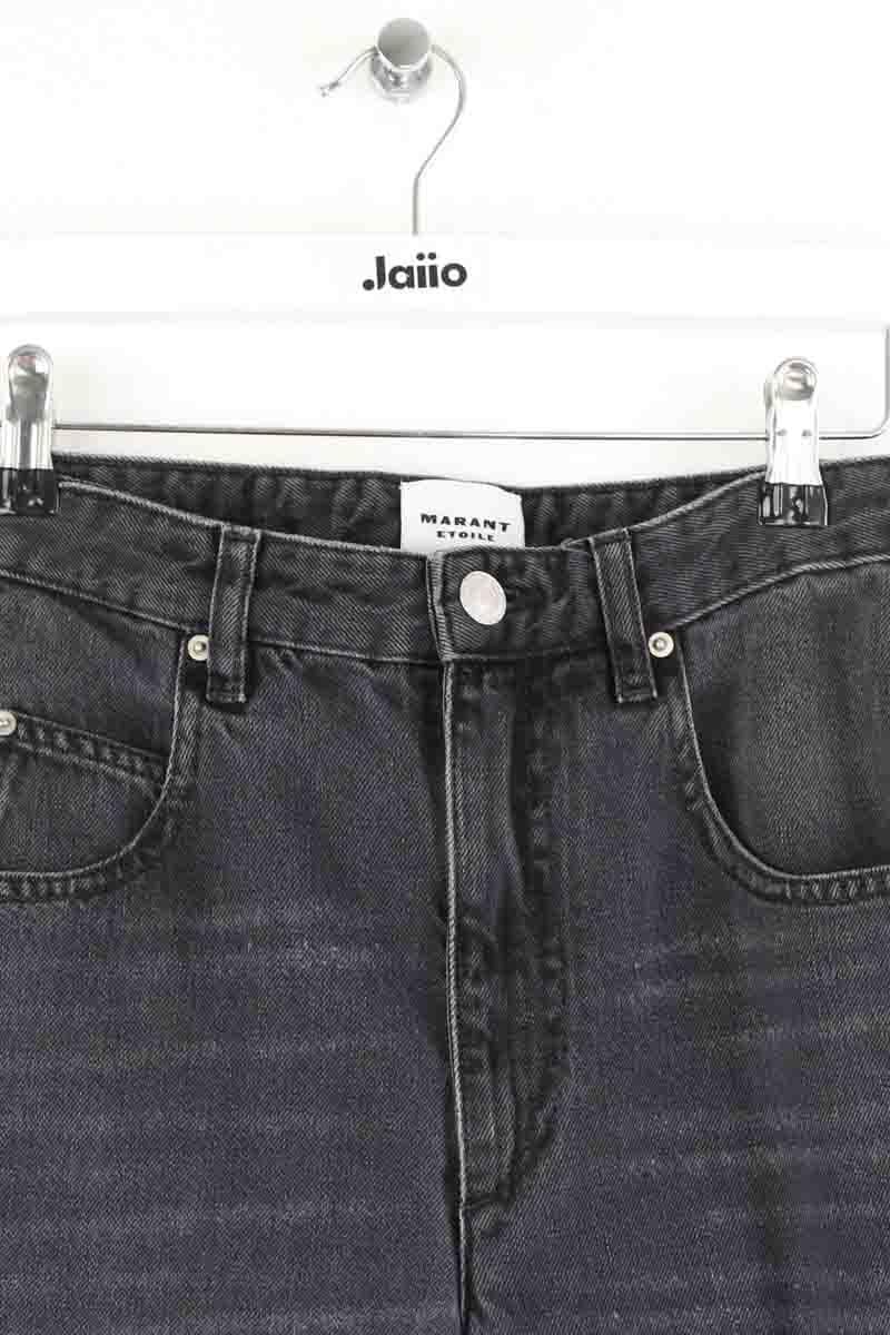 Cropped slim jeans with studs ISABEL MARANT ÉTOILE - SECONDE MAIN Grey