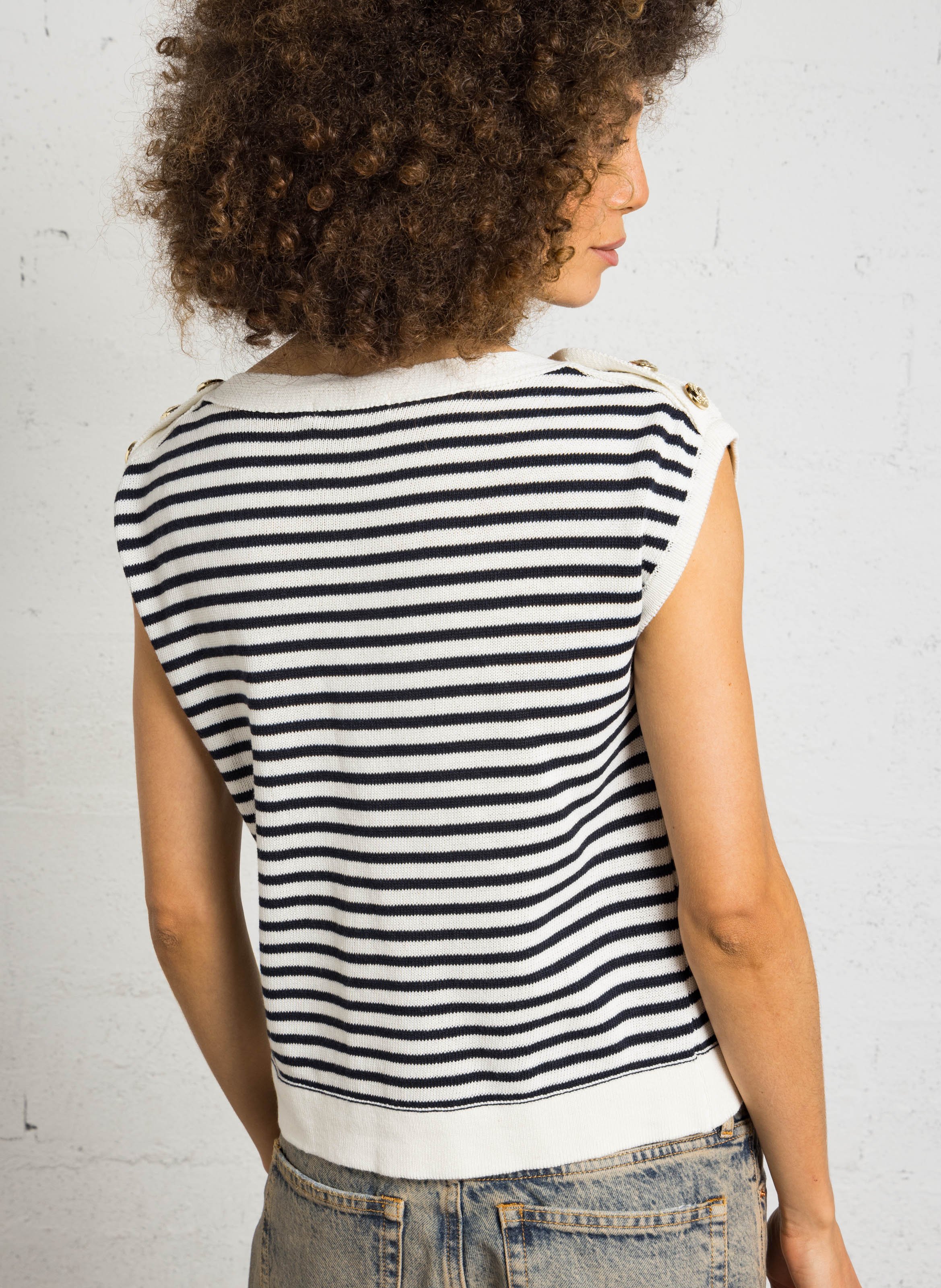 Pull oversize en coton mélangé PLEASE Bleu