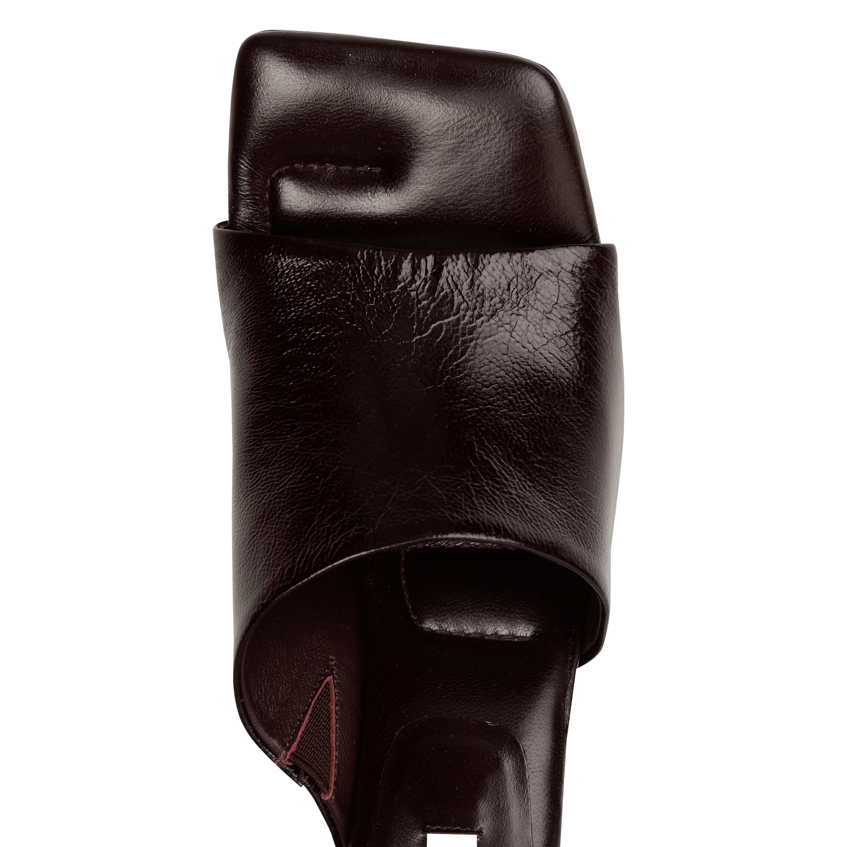 Leren instappers met hak MI/MAI Rood