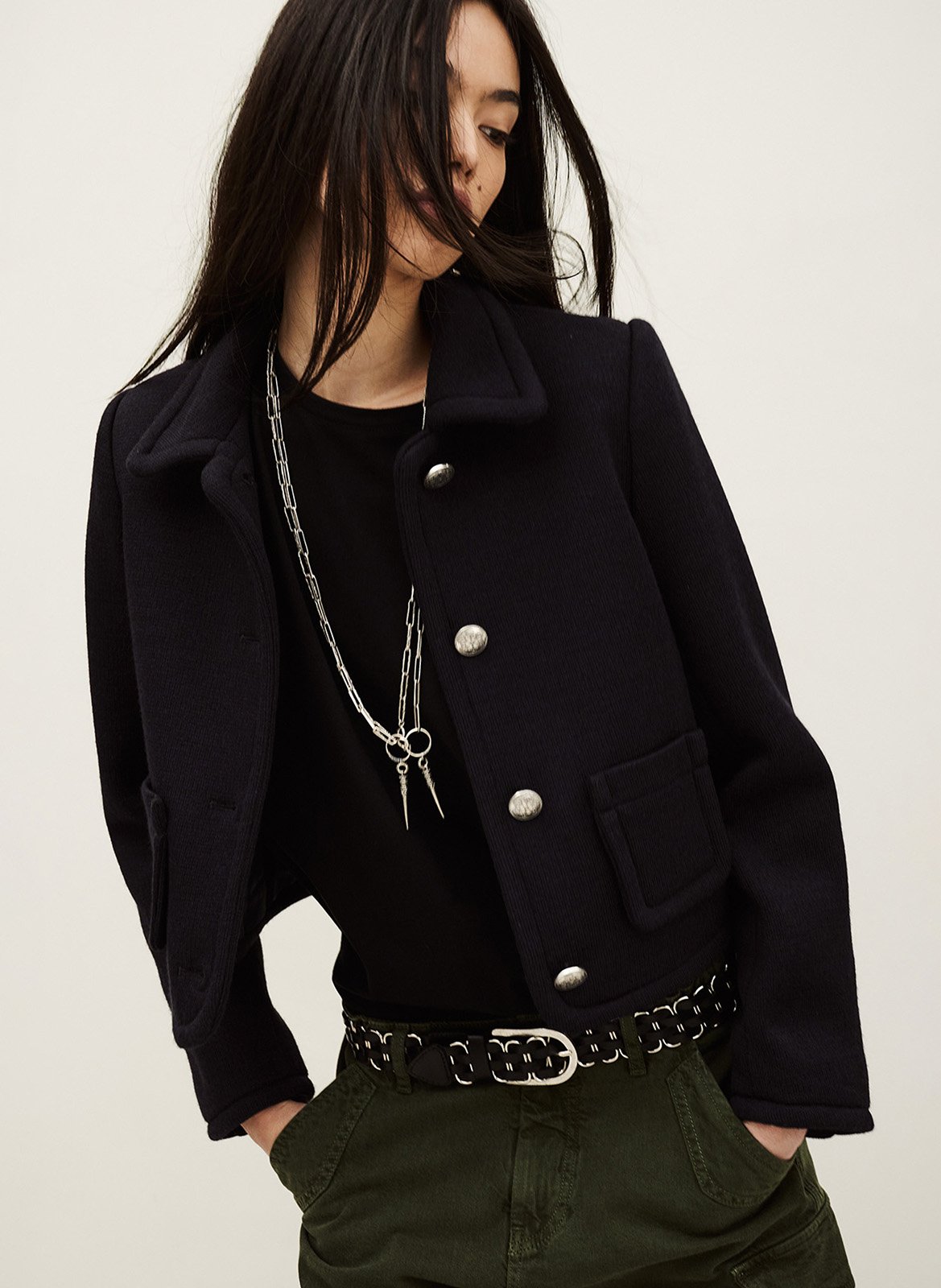 Veste col classique  BA&SH Bleu