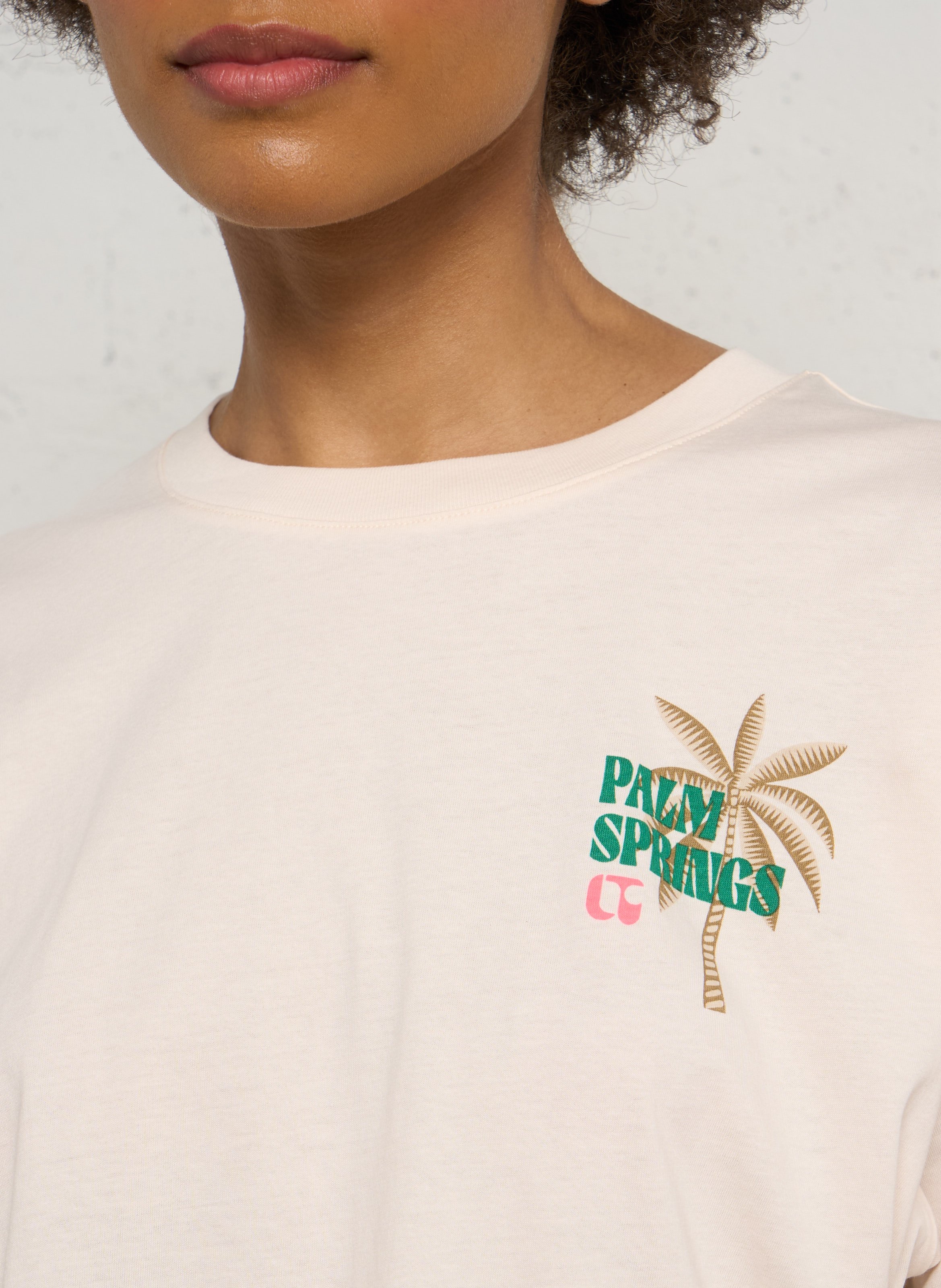 Oversize-Baumwoll-T-Shirt LE TEMPS DES CERISES Blau