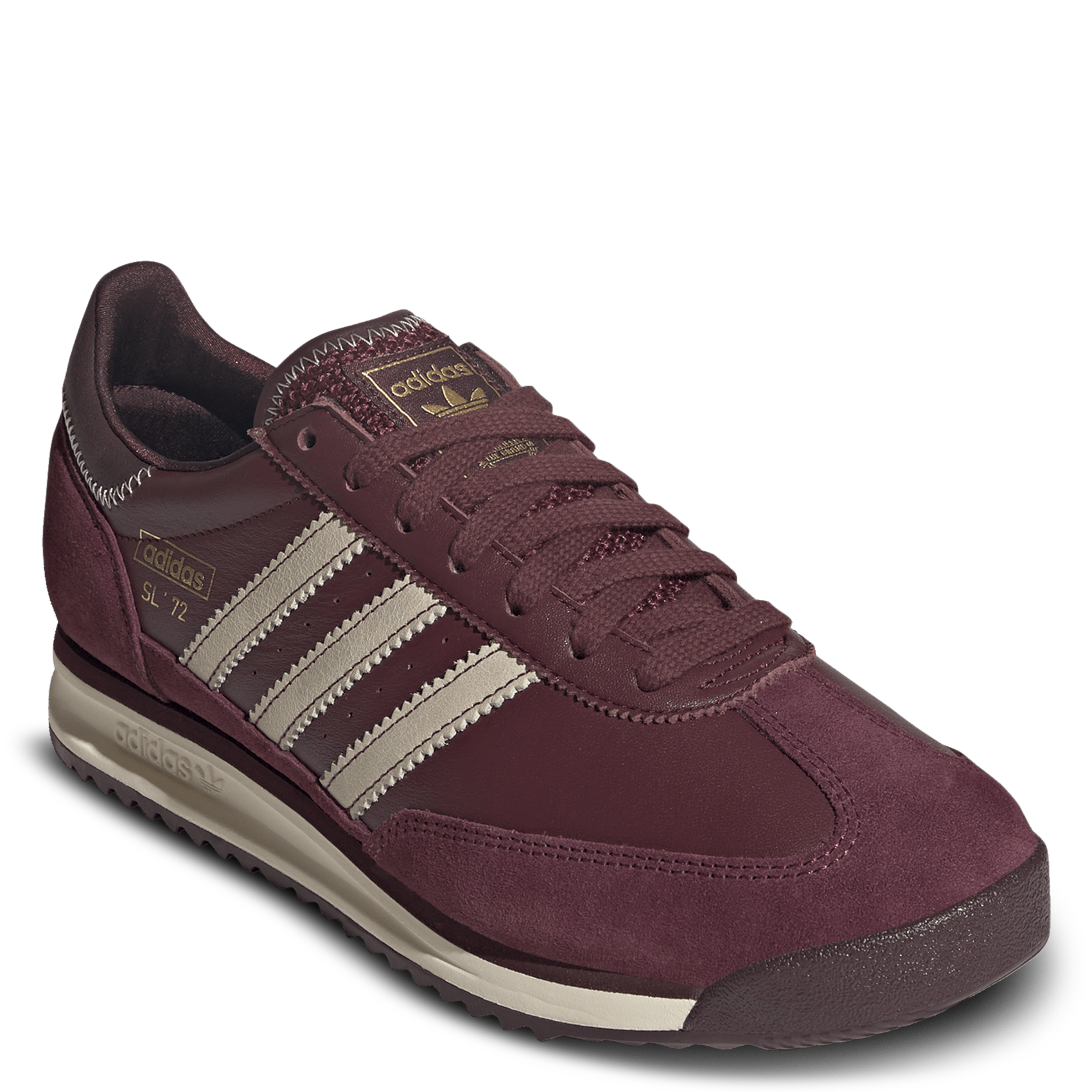 Niedrige Ledersneaker ADIDAS Rot