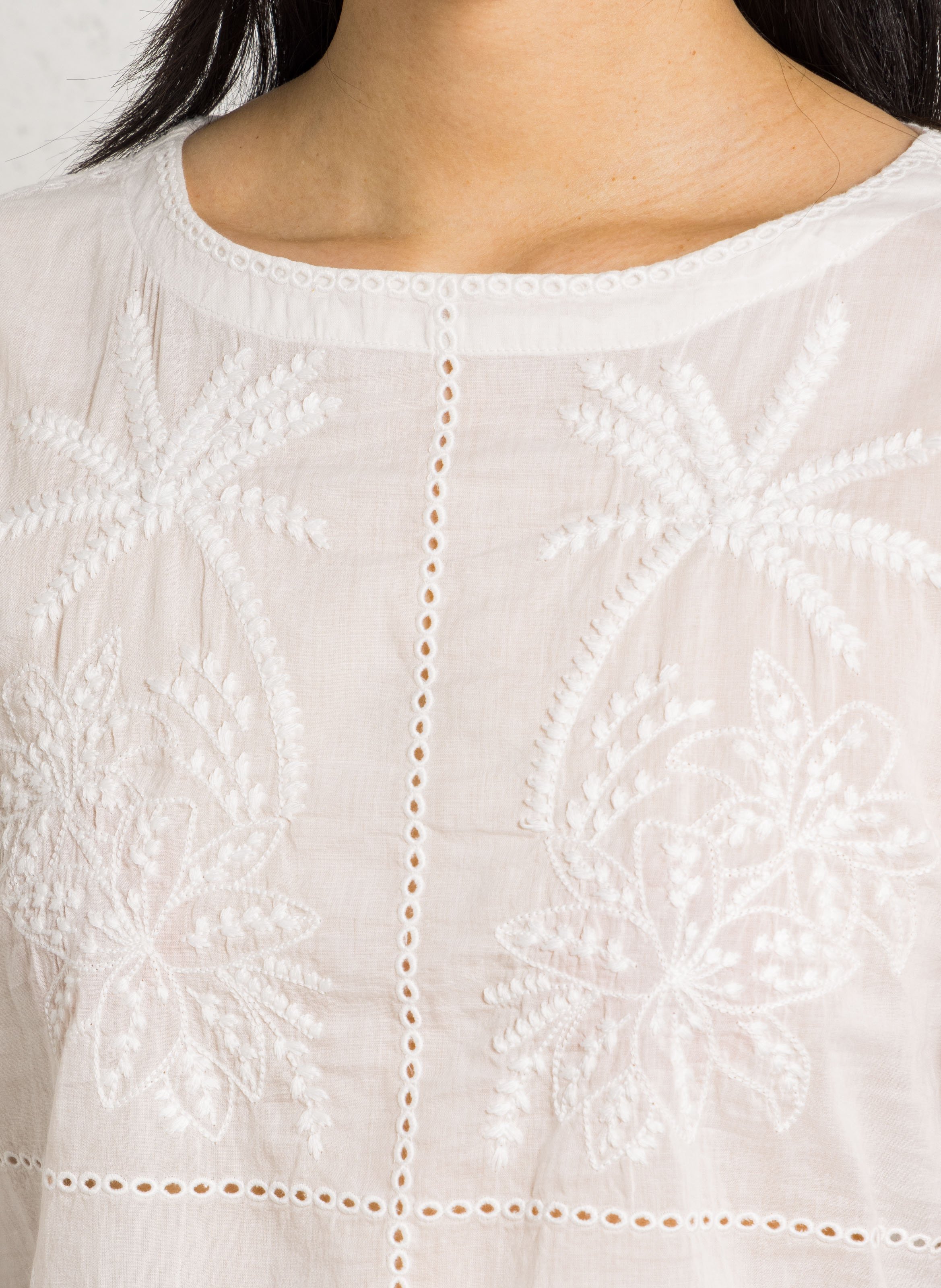 Cotton boat neck top HARTFORD Multicolored