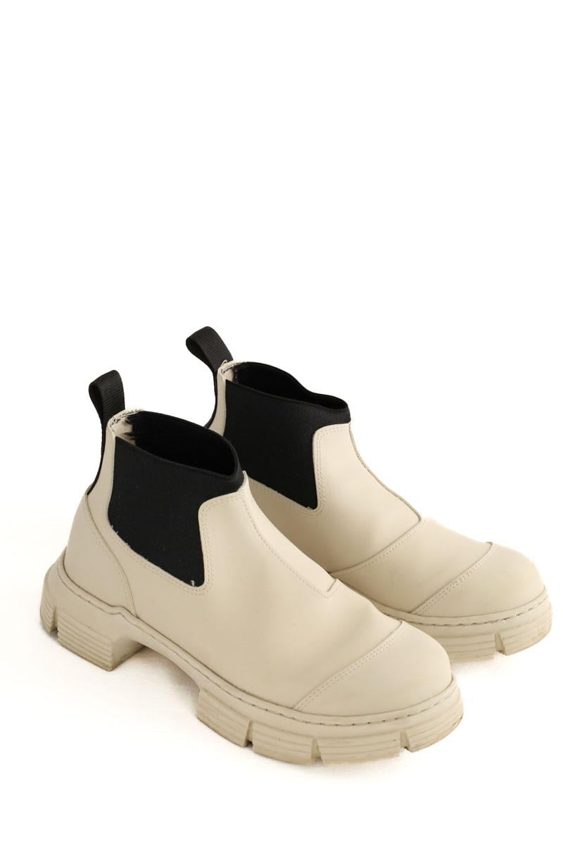 Ankle boots GANNI - Seconde Main Beige