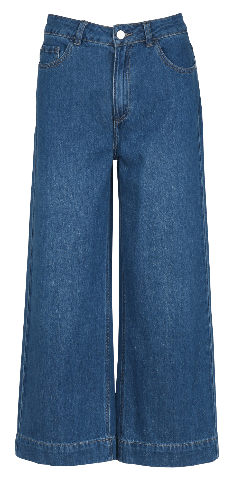 Jean cropped large en coton MAISON 123 Bleu